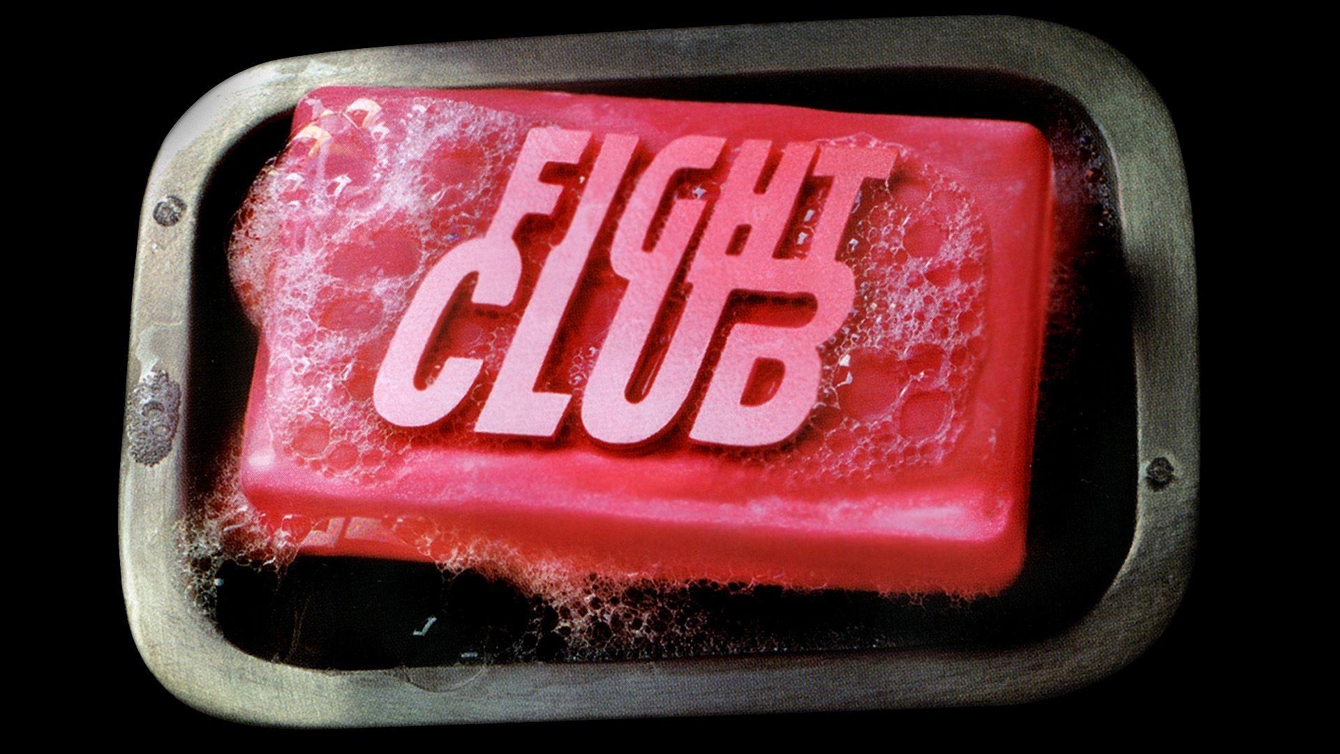Download Wallpaper 1920x1080 fight club, soap, text, red Full HD