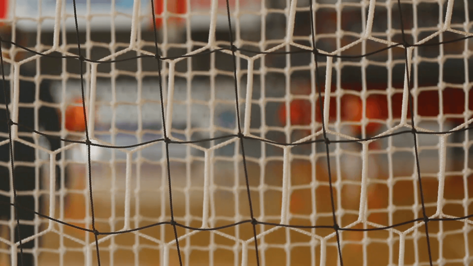 Futsal background with goalie net Stock Video Footage
