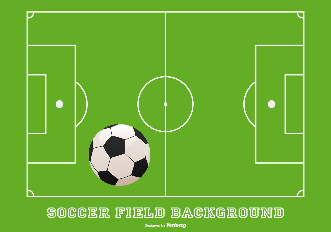 Soccer Field Background Free Vector Art, Stock Graphics