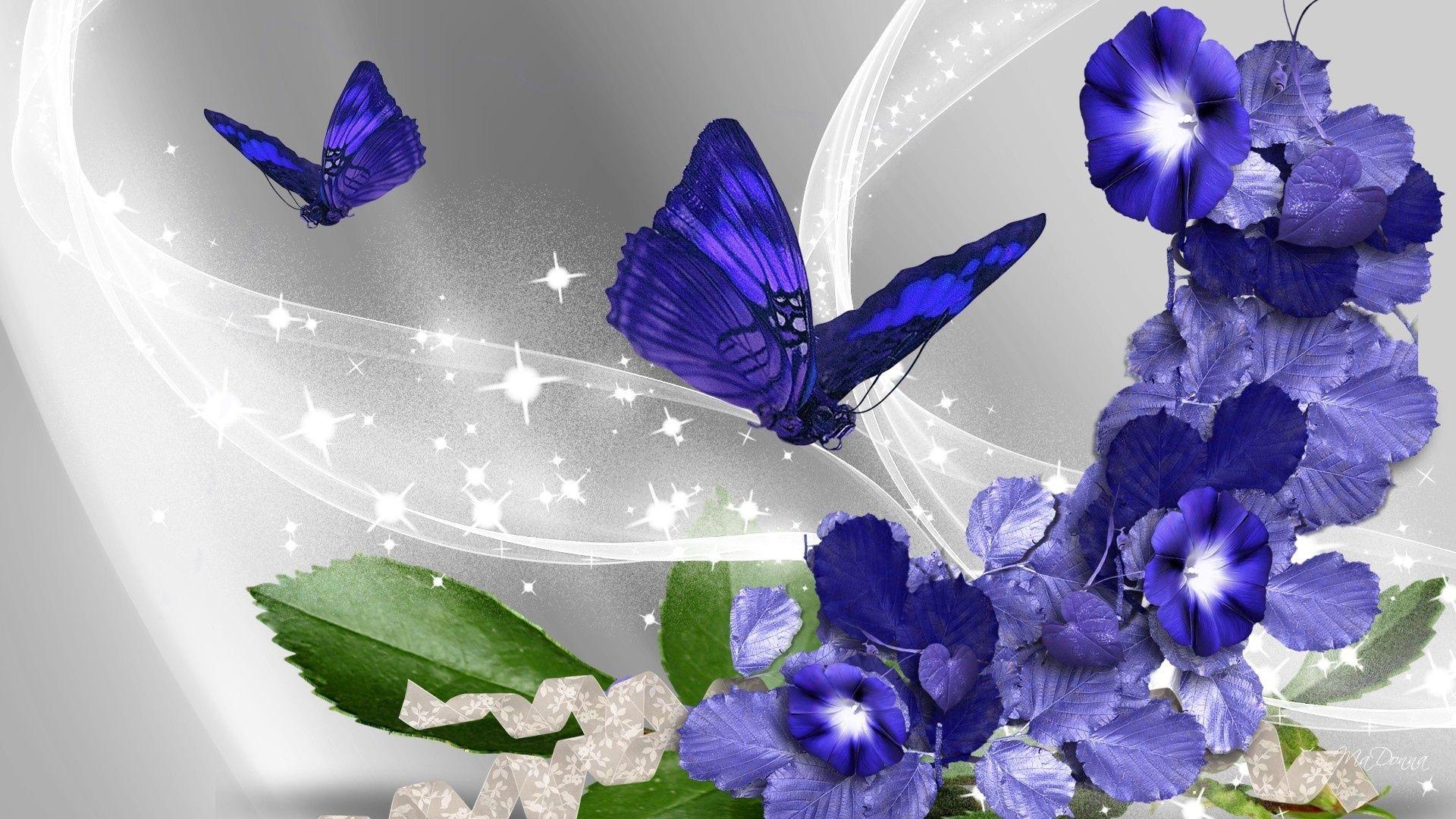 Flowers With Butterfly Wallpapers HD - Wallpaper Cave