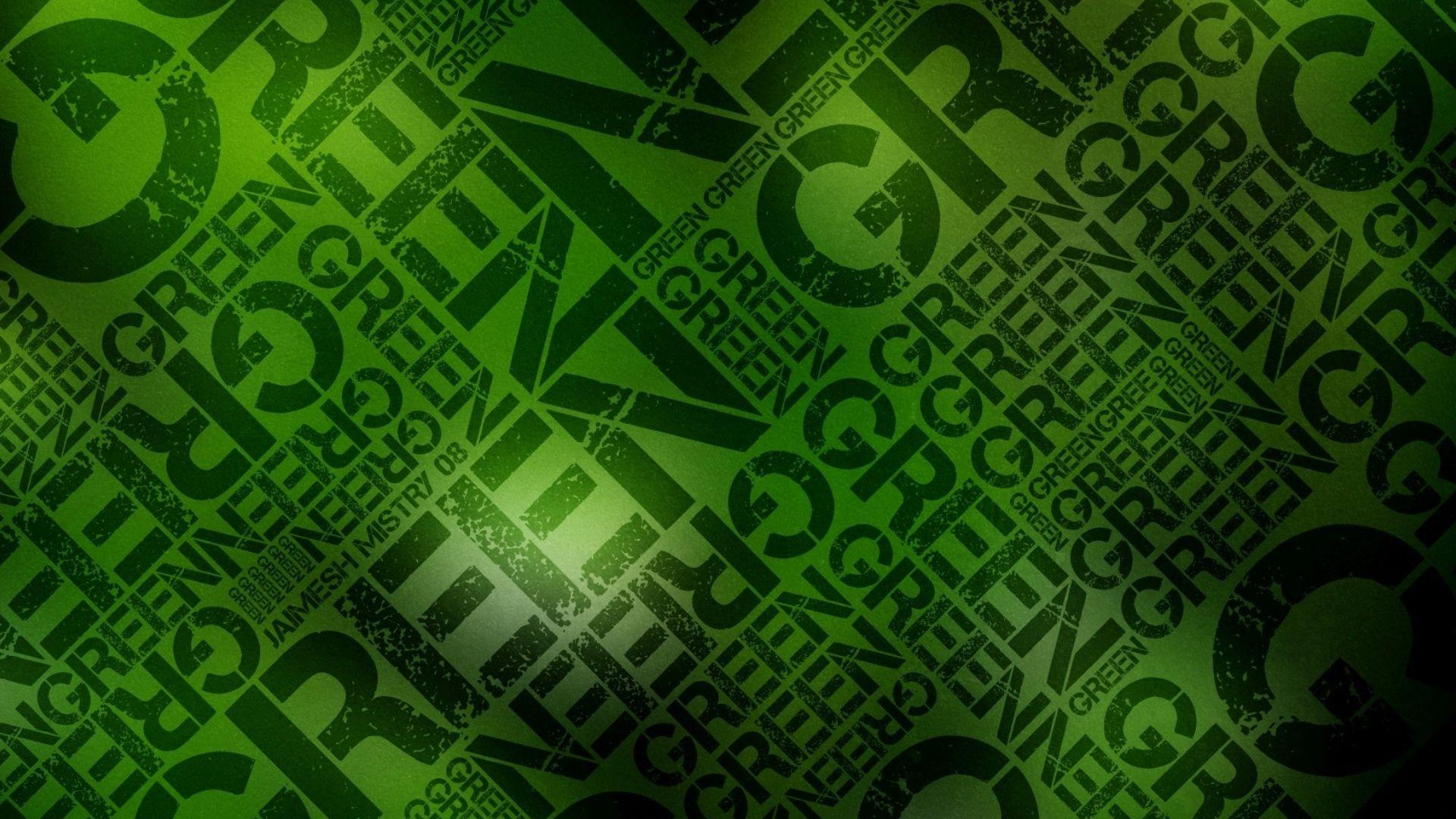Download Wallpaper 1920x1080 green, black, lettering, wall, letters