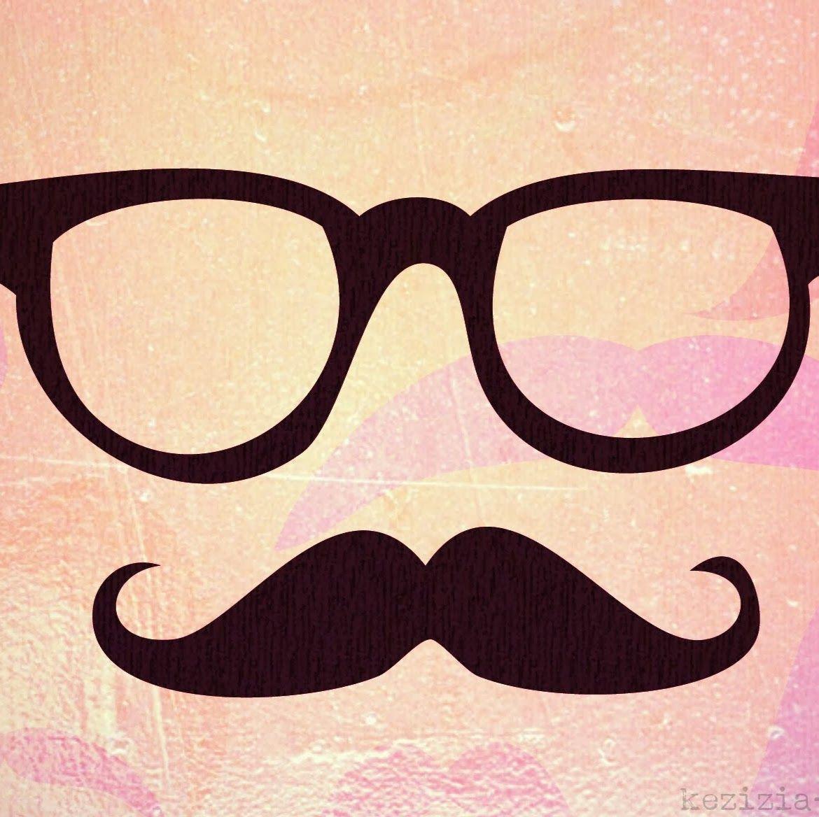 I Love Moustache Wallpaper