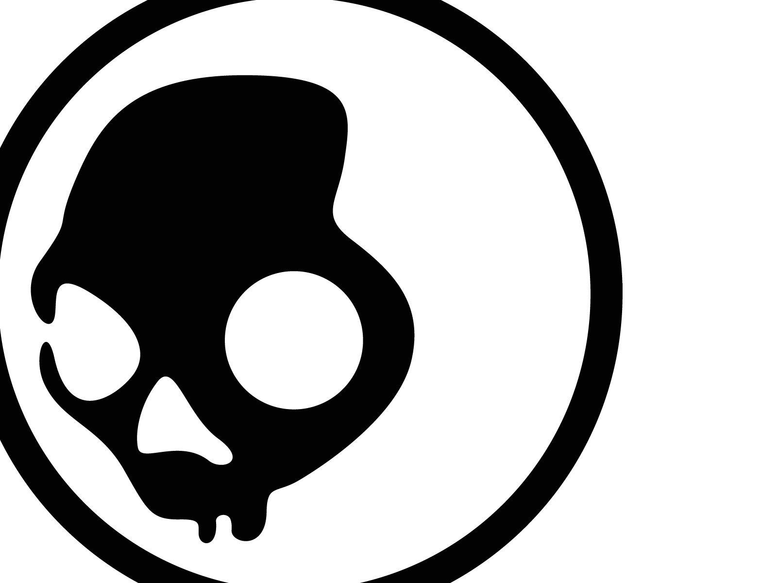 Download the Black Skullcandy Logo Wallpaper, Black Skullcandy Logo