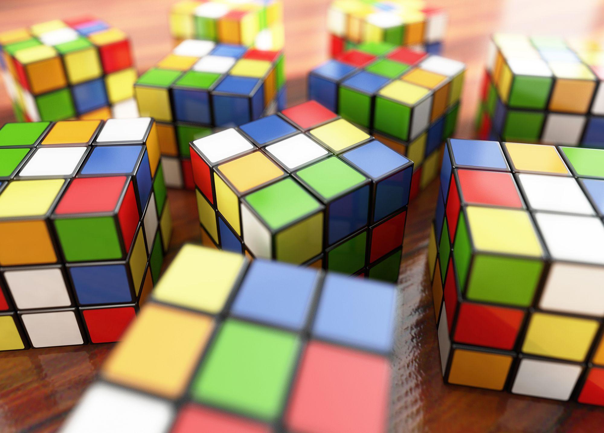 Rubiks Cube Close Up Wallpaper HD Wallpaper