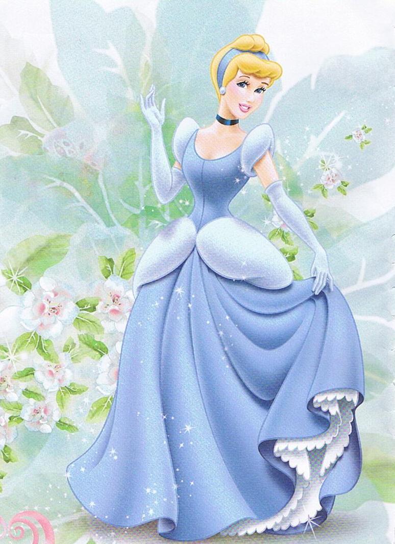 Cartoon Tattoo Picture: Disney princess cinderella wearing blue