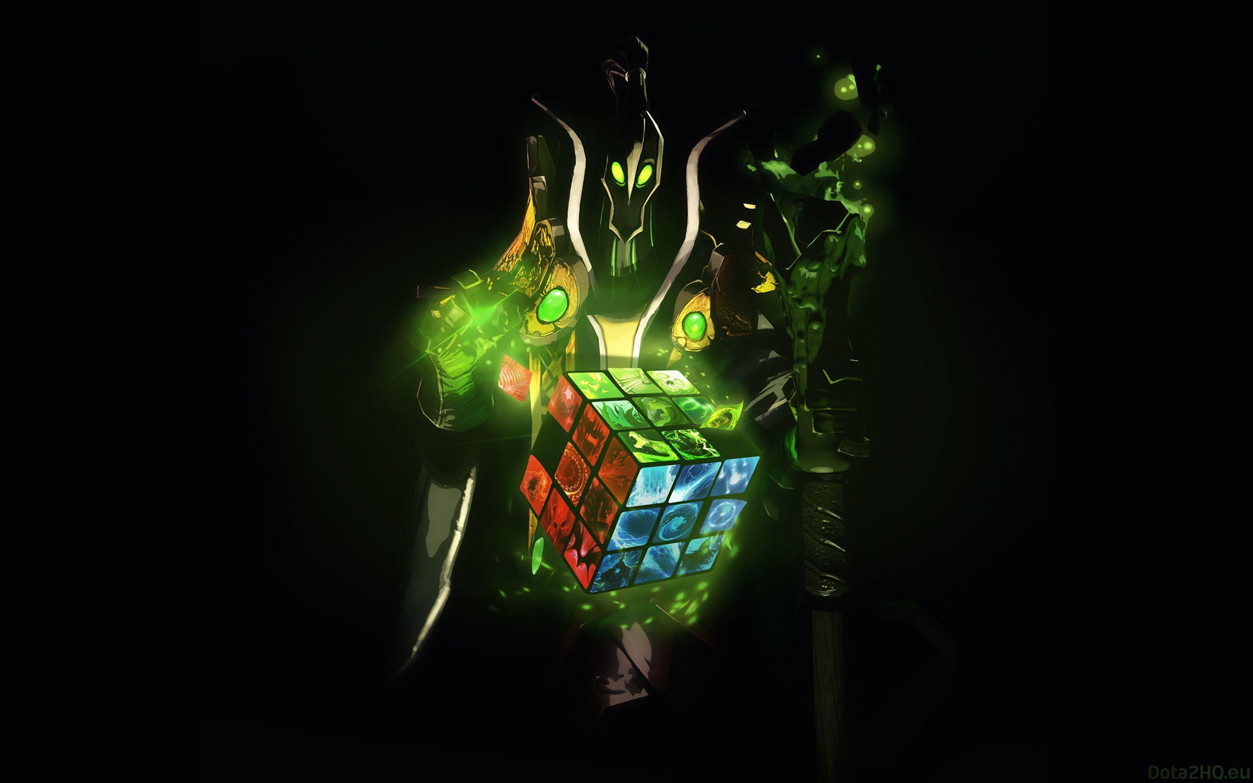 Wallpaper dota 2, rubick the grand magus, rubiks cube