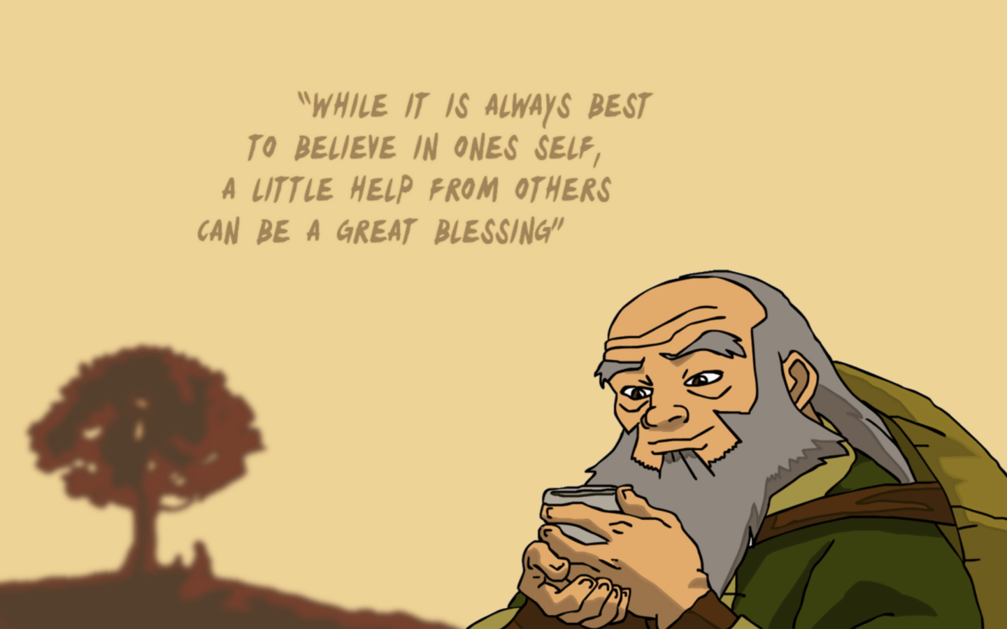 Uncle Iroh Wallpaper Gadget and PC Wallpaper