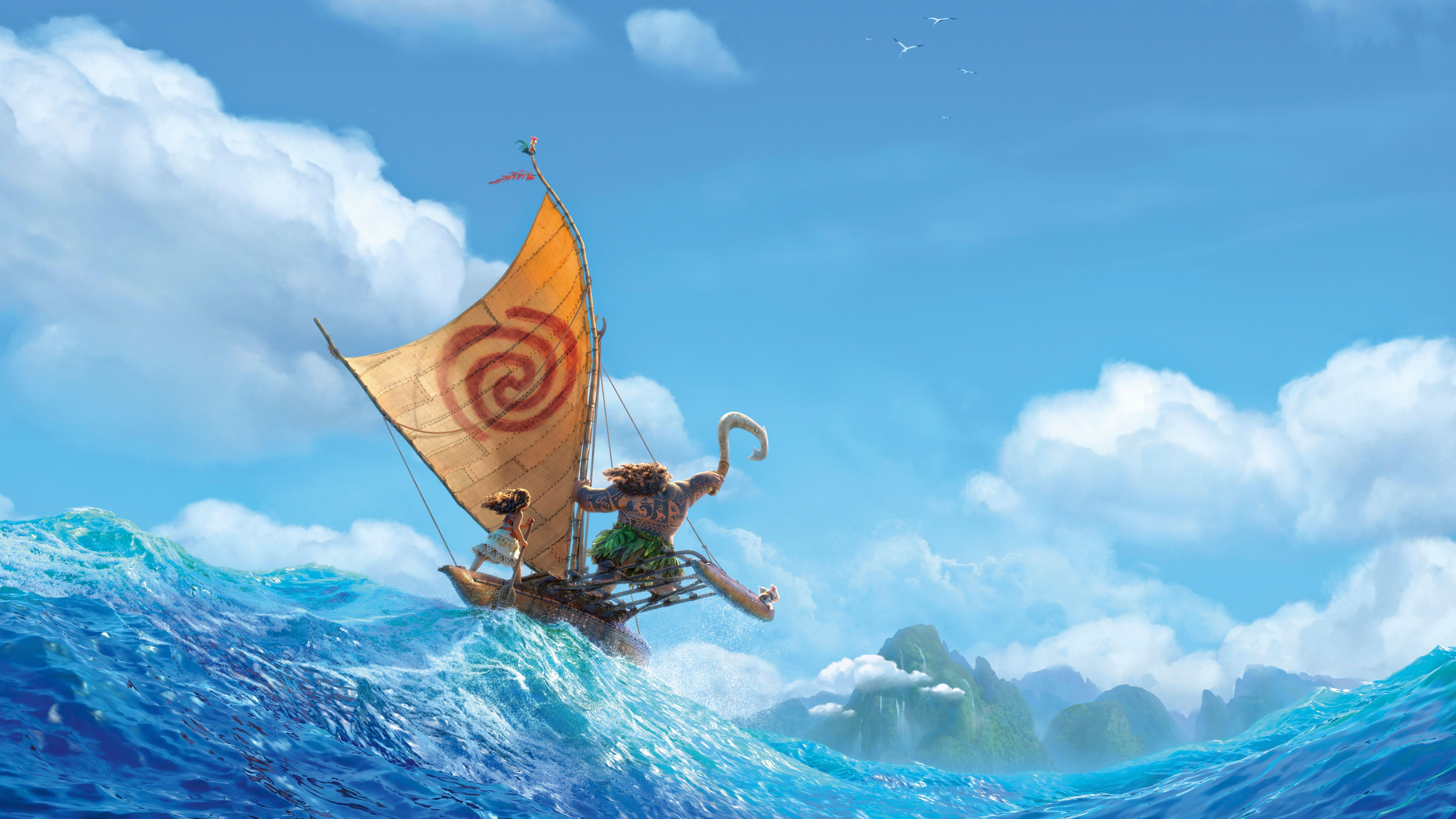 Wallpaper Moana, 2016 Movies, 4K, 5K, Disney, Animation, Movies