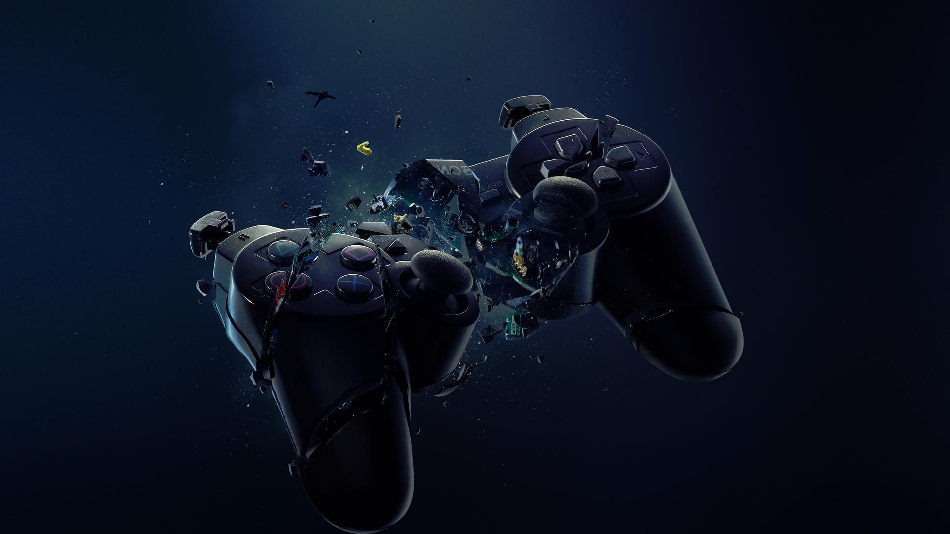 abstract, Sony, PlayStation, controller Wallpaper