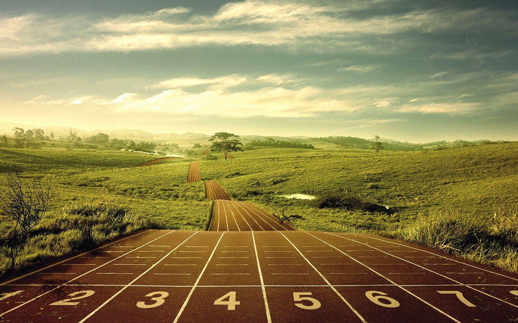 Sport Running Track HD Wallpaper. Stylish HD Wallpaper
