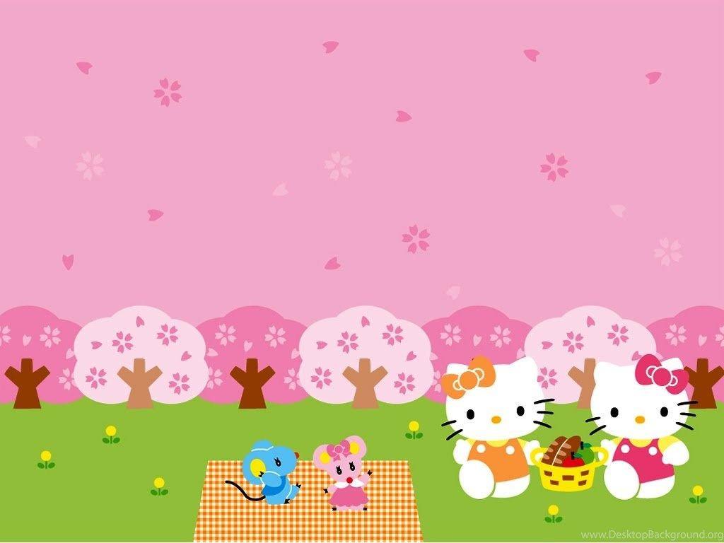 hello kitty summer desktop wallpaper