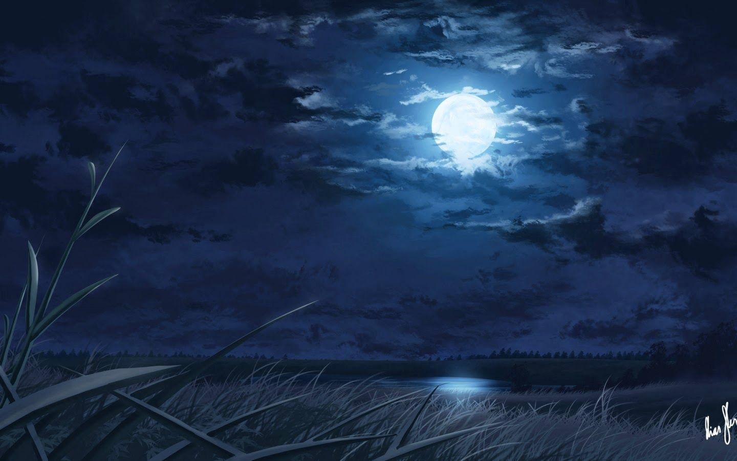 Anime Moon Wallpapers Wallpaper Cave