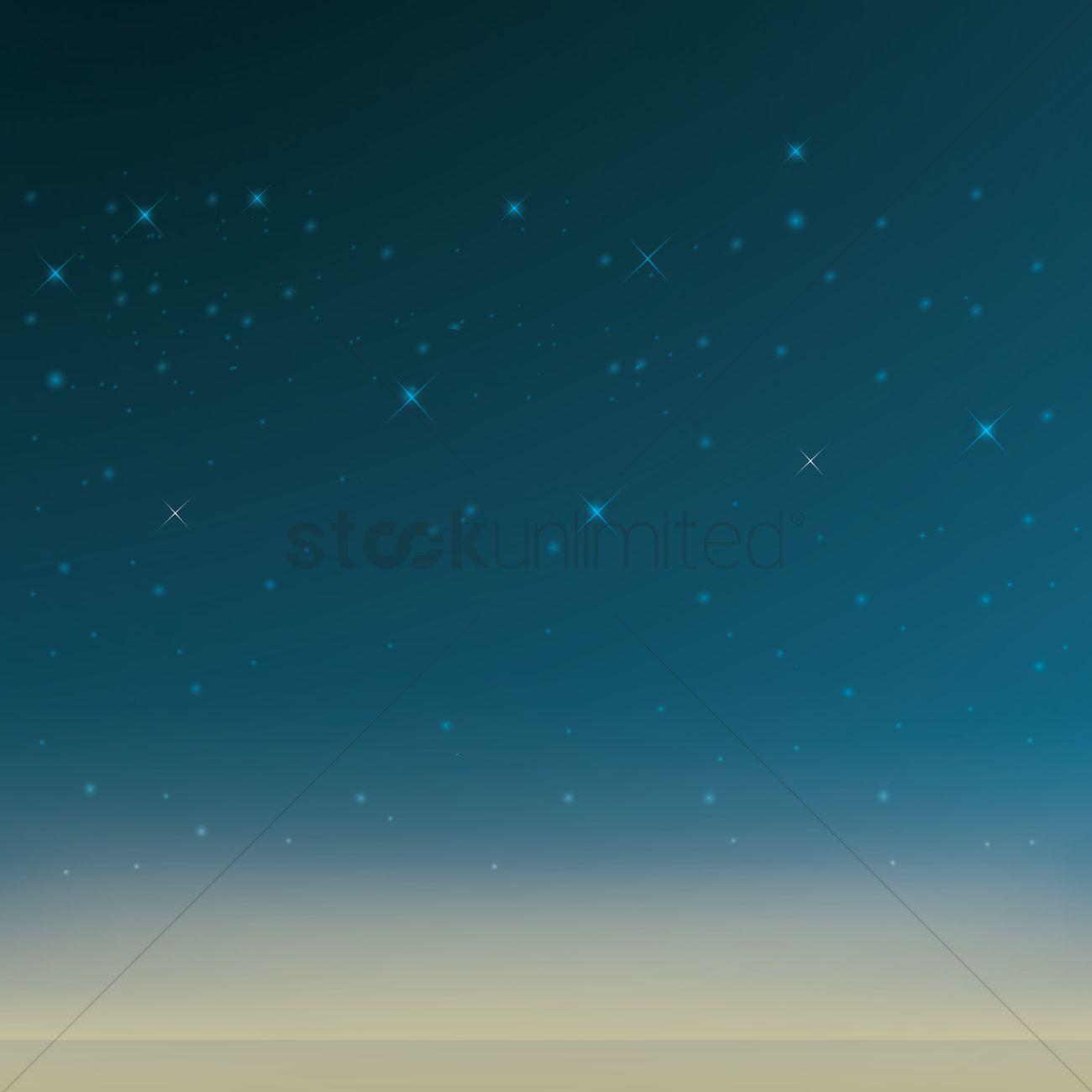 Starry night background Vector Image
