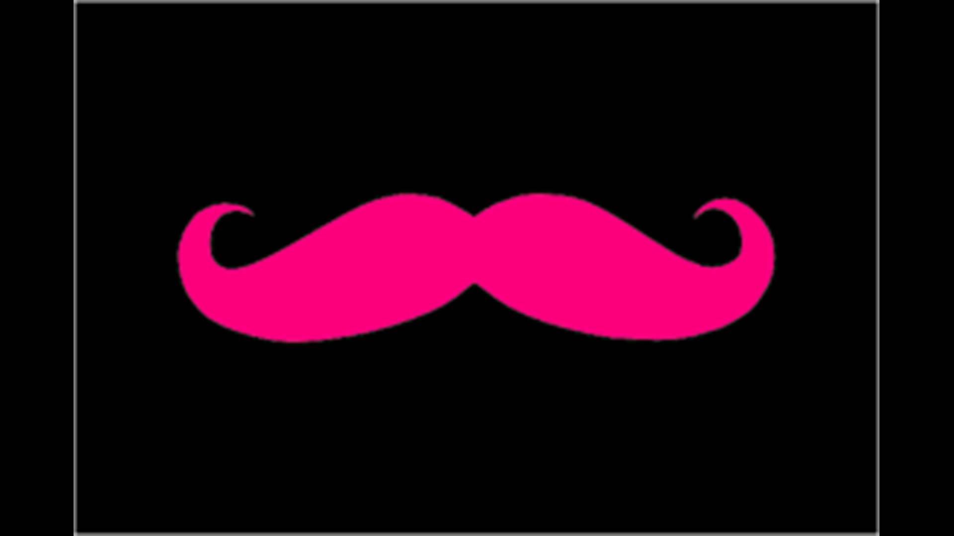 Pink Mustache Wallpaper