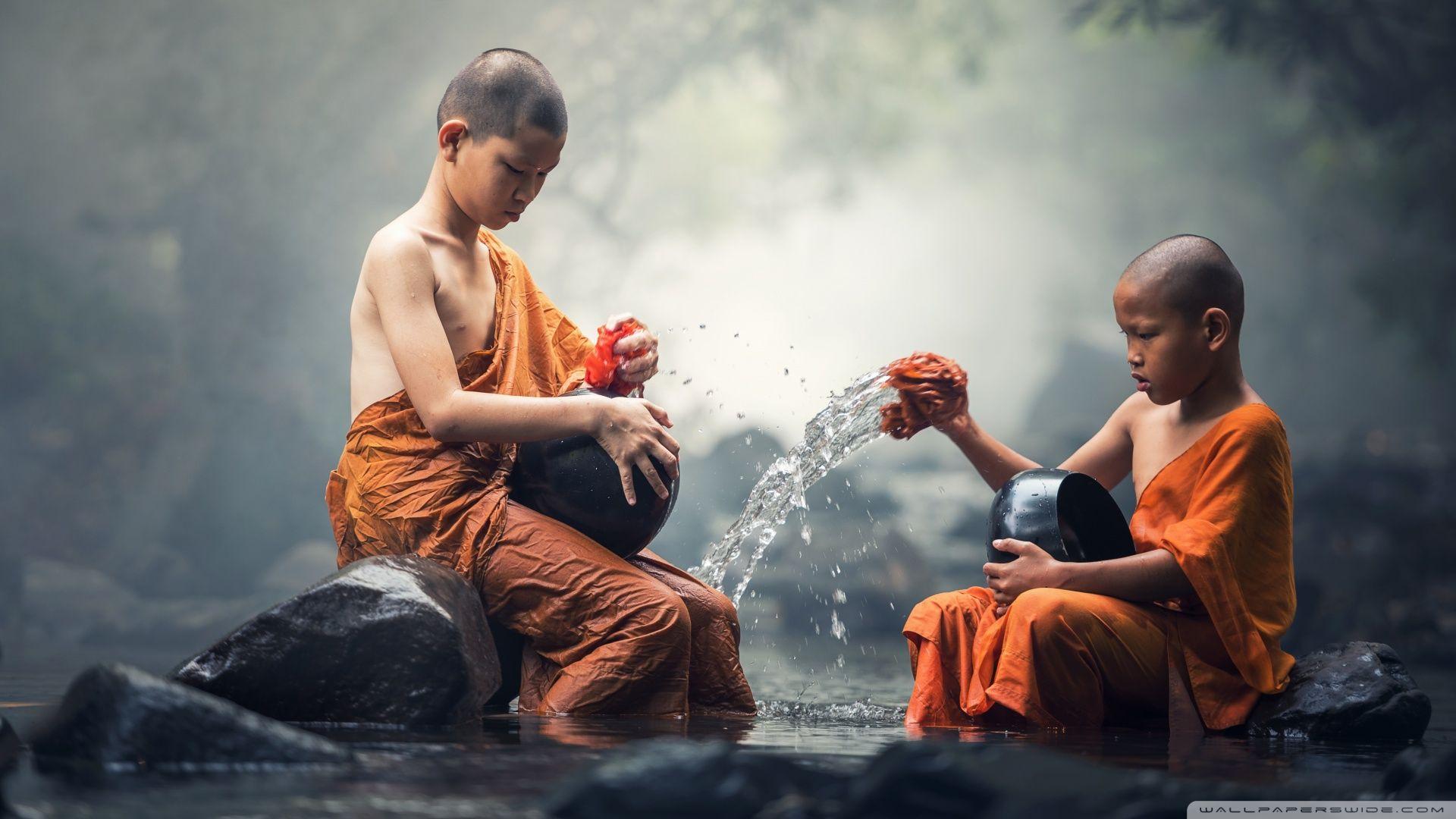 Children Buddhist Monks ❤ 4K HD Desktop Wallpaper for 4K Ultra HD
