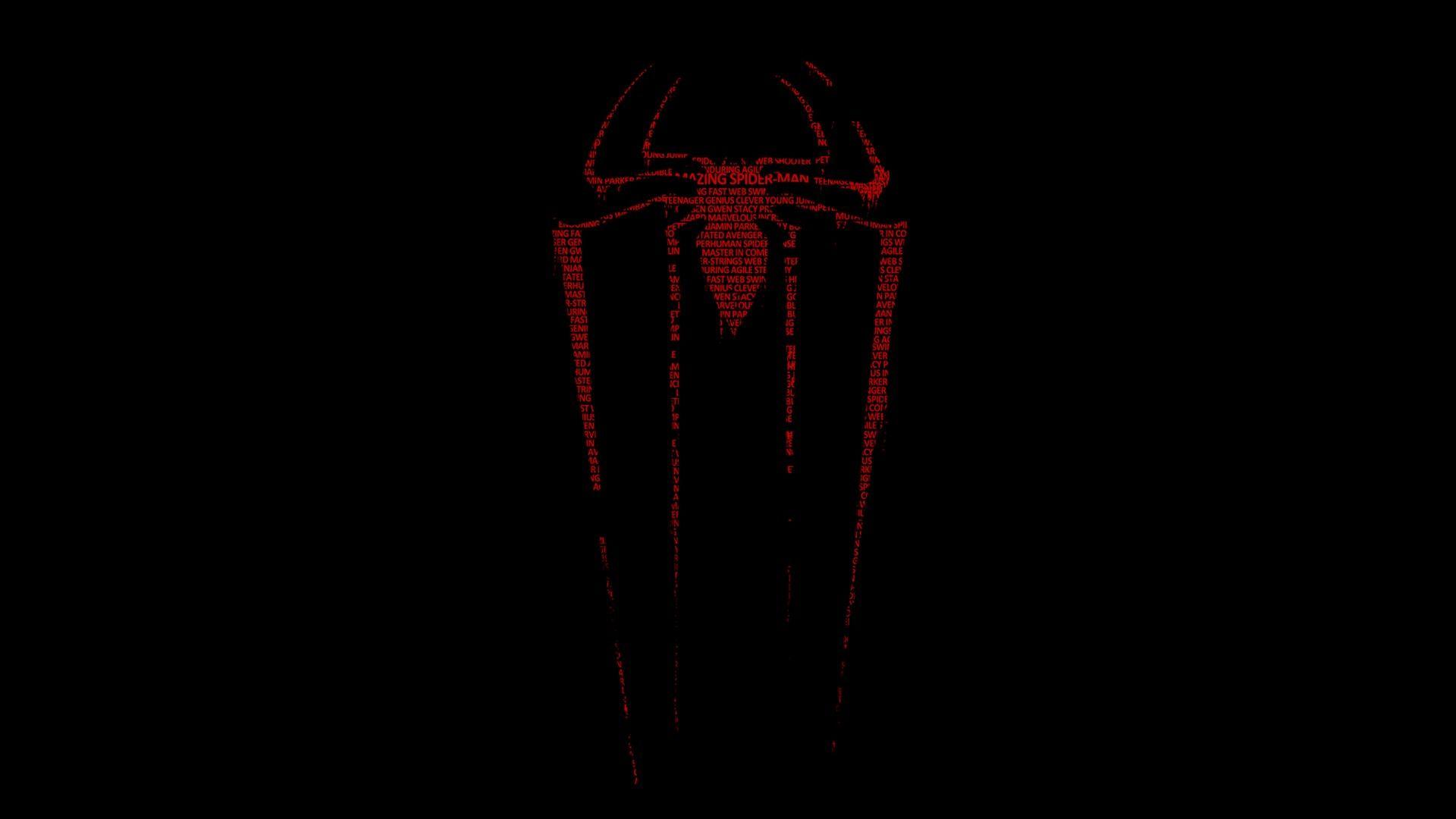 image of Black Spiderman Back Logo - #SpaceHero