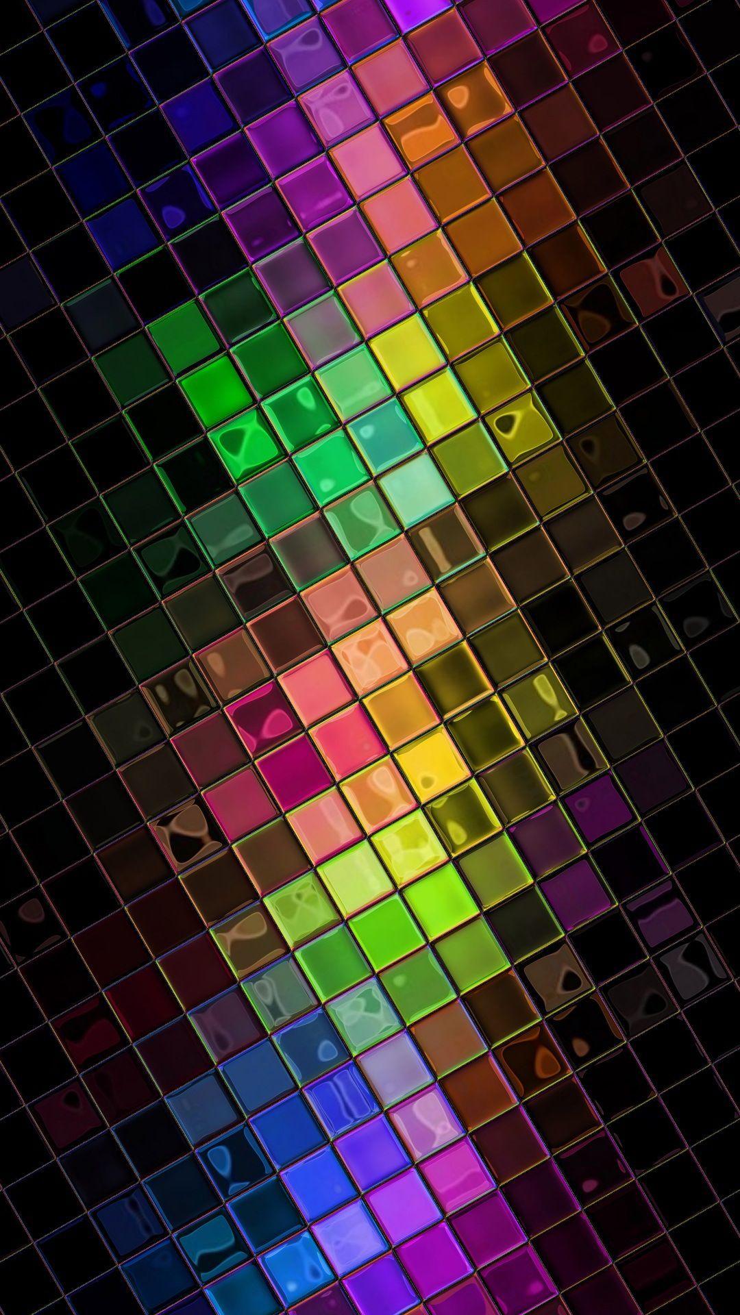 HD Squares Disco Ball Android Wallpaper free download