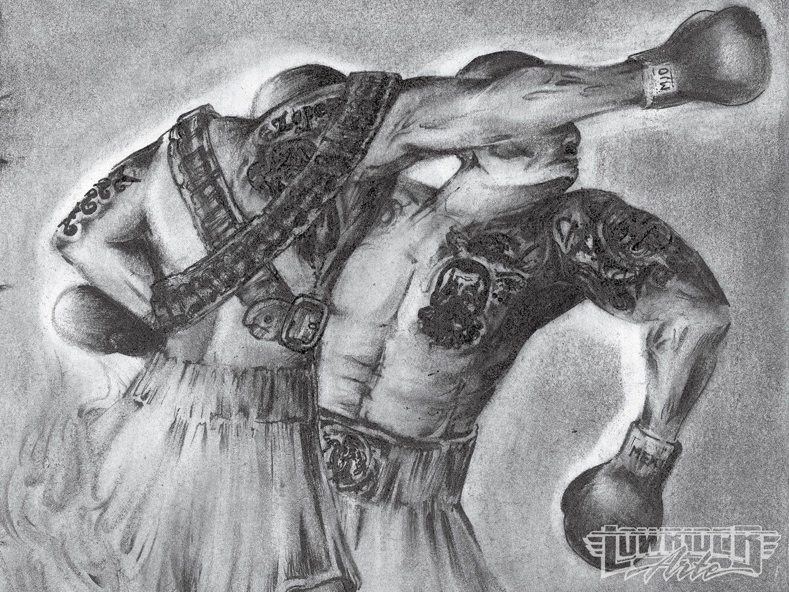 Lowrider Arte Wallpaper. Sketch pencil, drawing