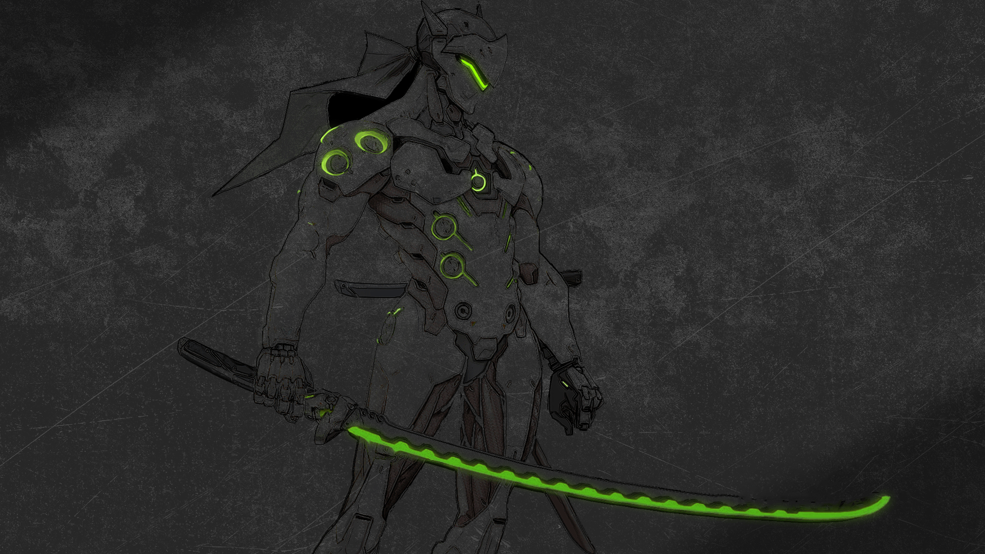Genji (Overwatch) HD Wallpaper and Background Image