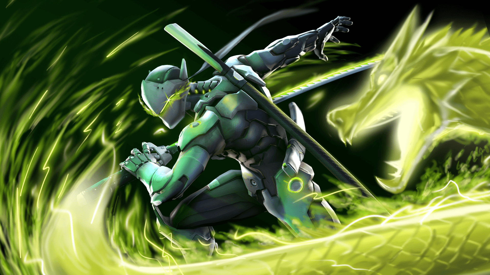 Video Game Overwatch Genji (Overwatch) Wallpaper. Genji <3