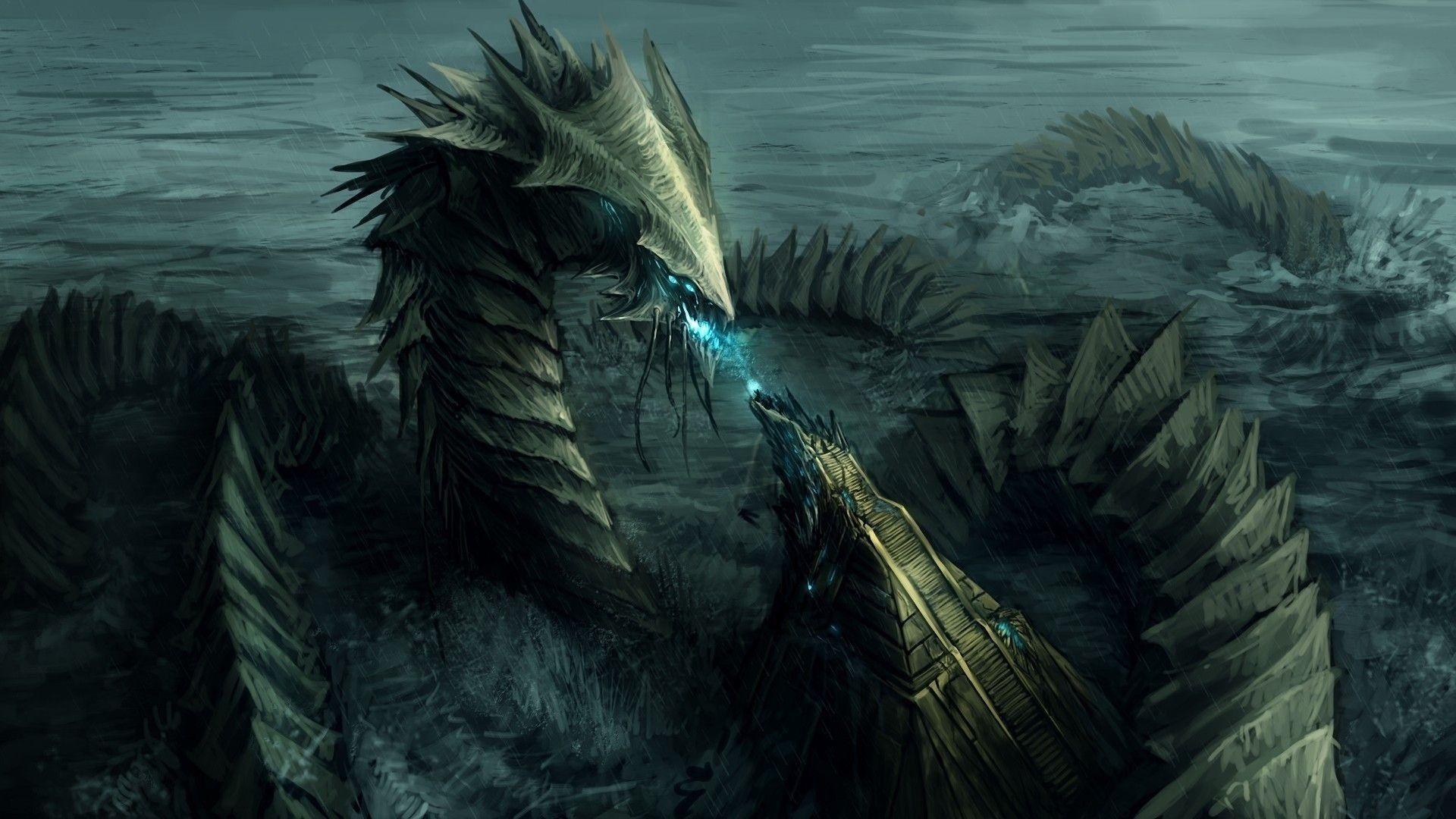 Water Dragon Wallpaper