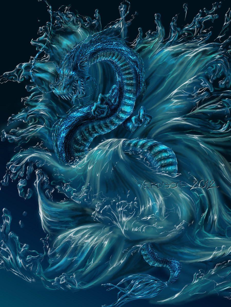 chinese water dragon wallpaper