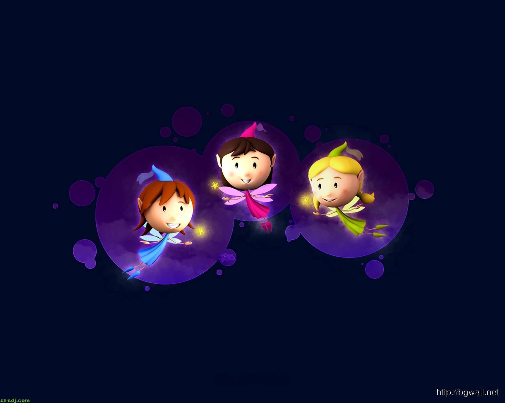 Cute Cartoon Fairy Wallpaper HD
