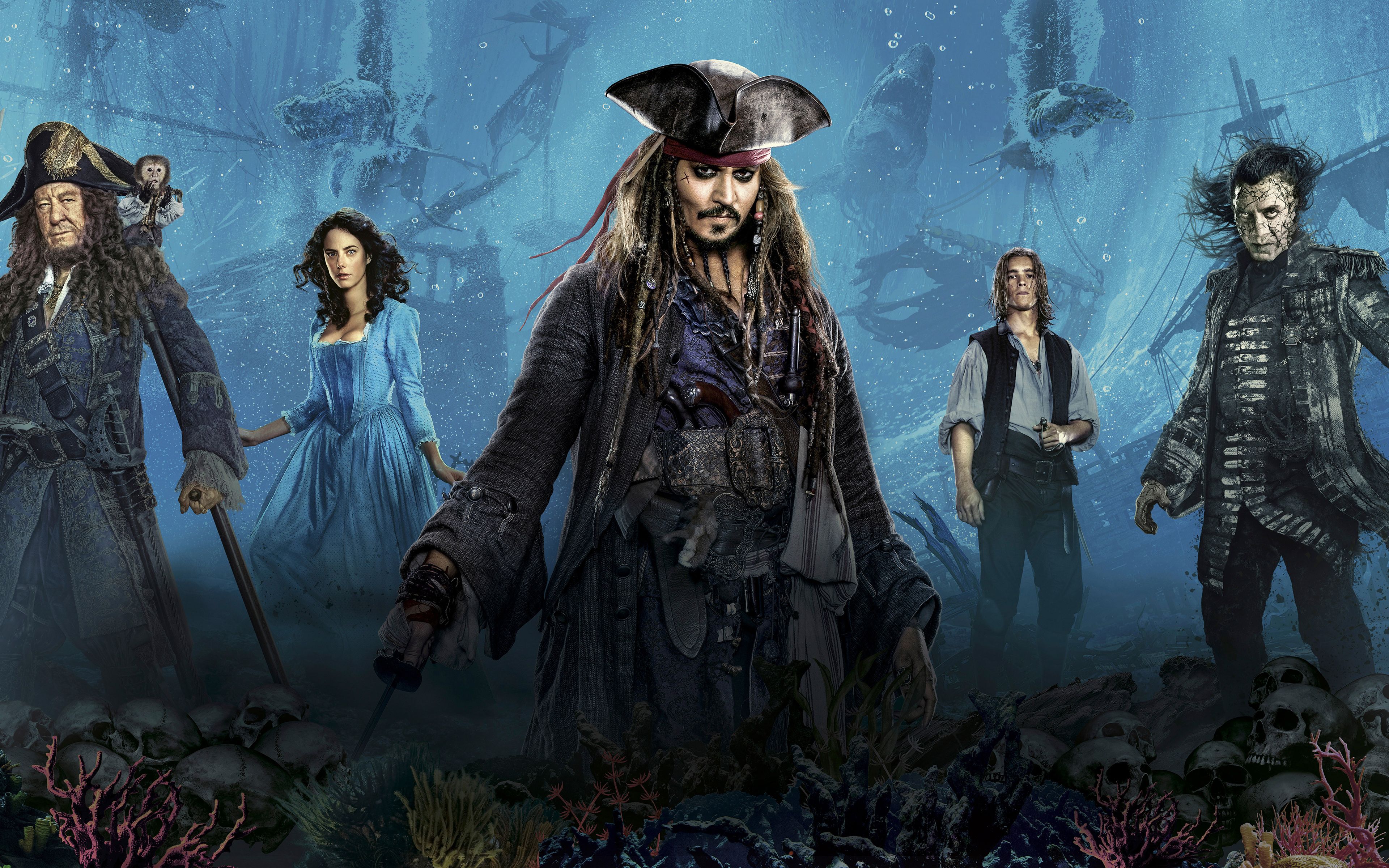 Pirates of the Caribbean 5 Dead Men Tell No Tales 4K Wallpaper. HD