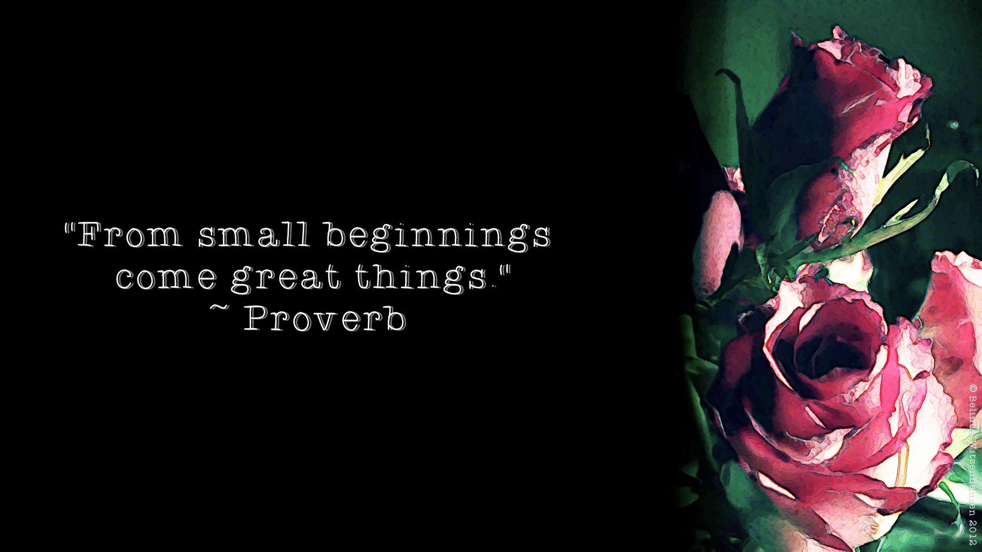 Proverb Wallpaper