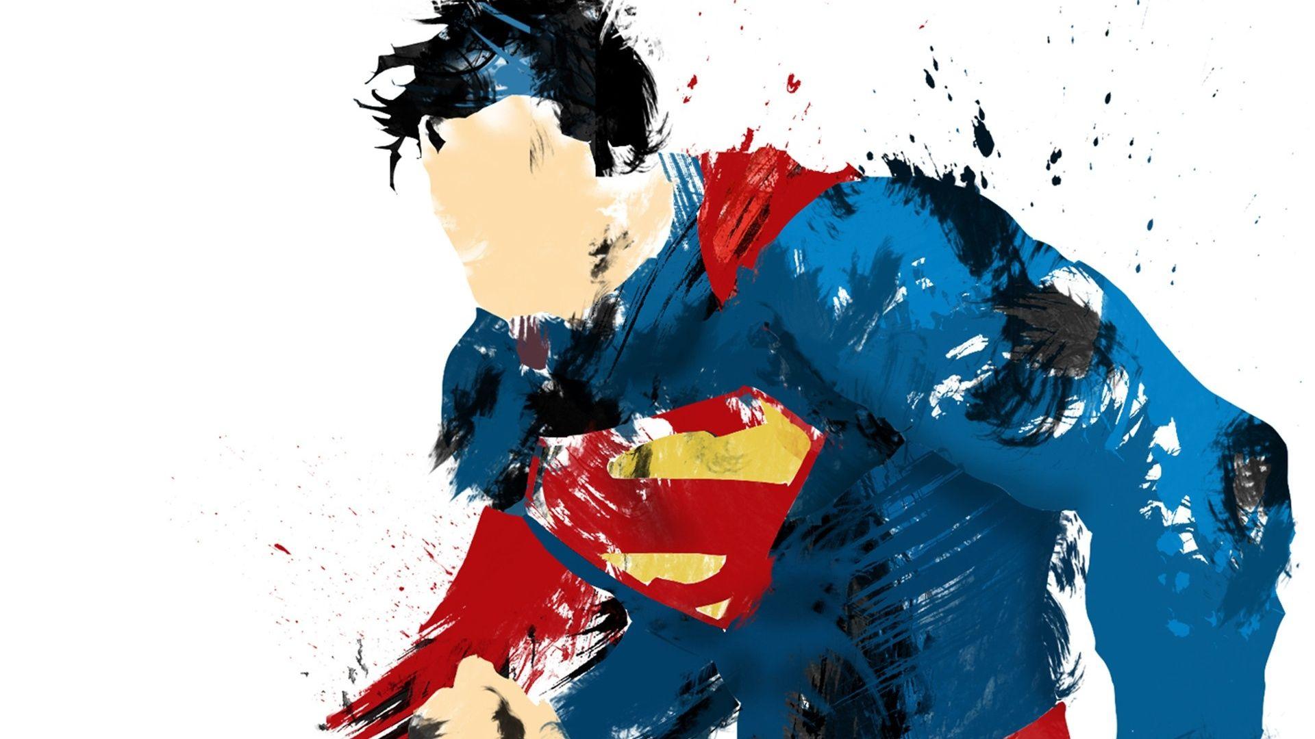 Superman with Logo Desktop HD Wallpaper 971