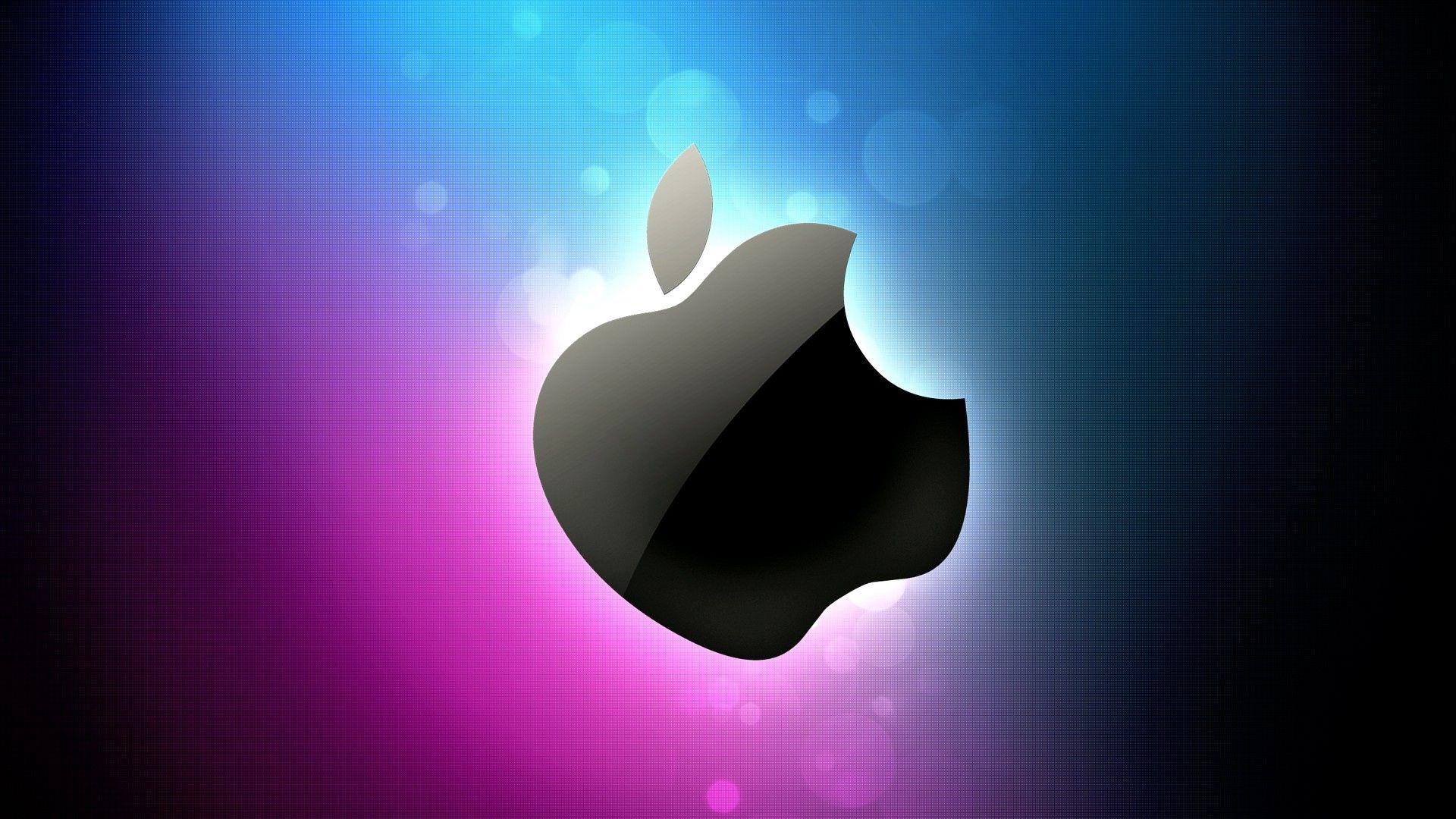 Download wallpaper 1920x1080 apple, logo, black, brand HD background