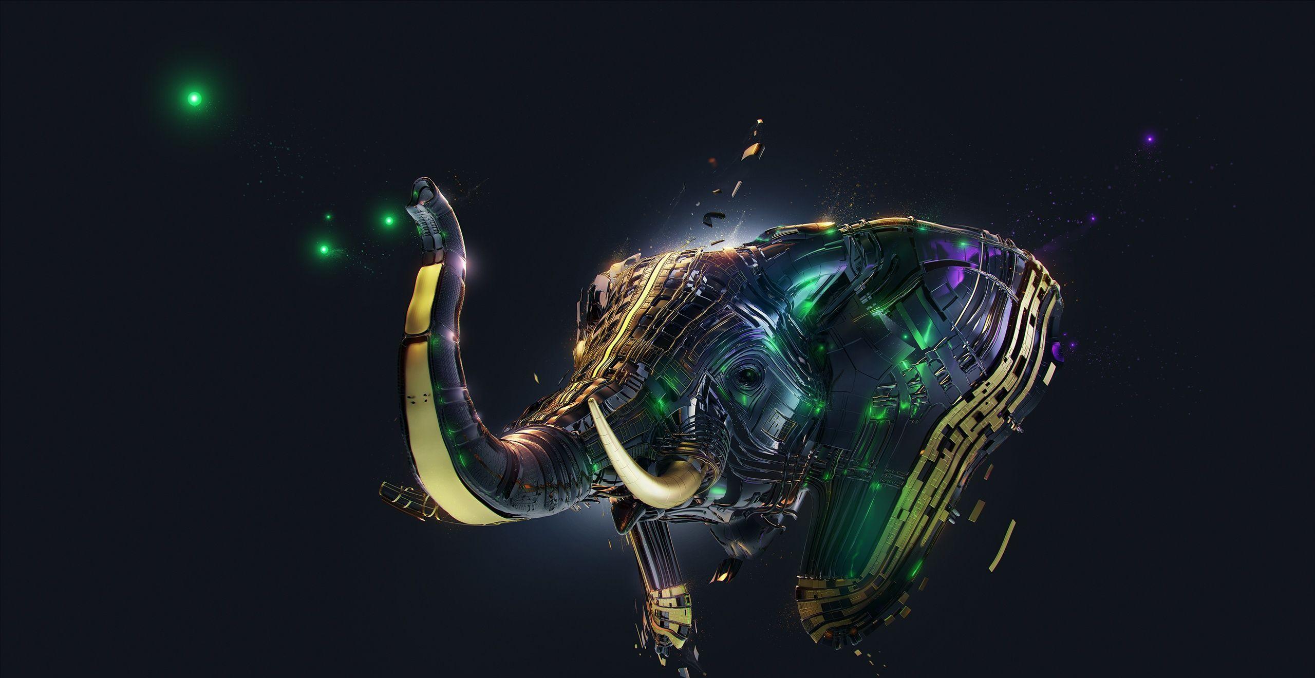 Fantasy Elephant Art Computer Wallpaper
