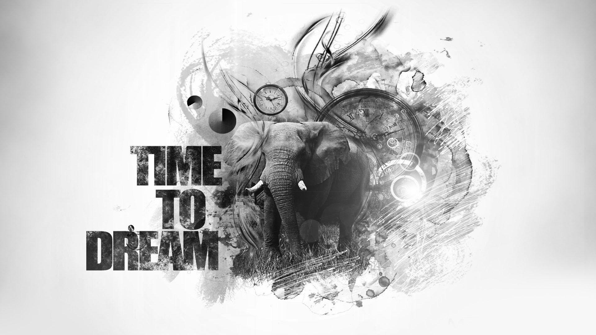 Elephant Art Wallpaper Desktop Background • dodskypict