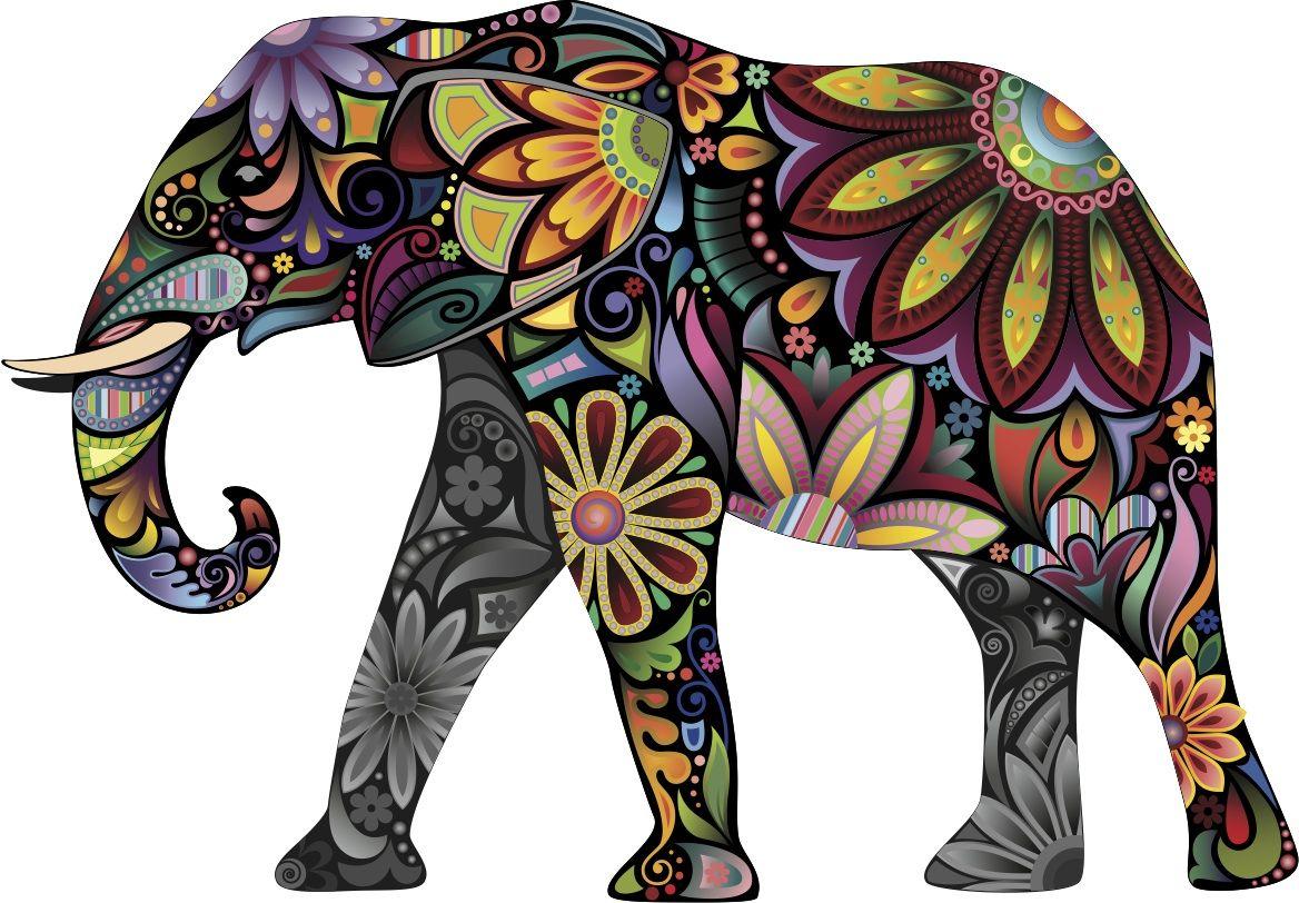 Free Elephant Art Wallpaper Wide
