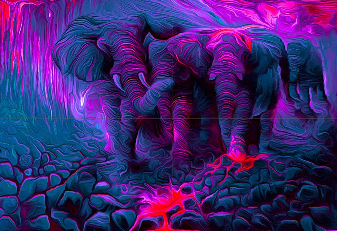 Pink Elephant Wallpaper