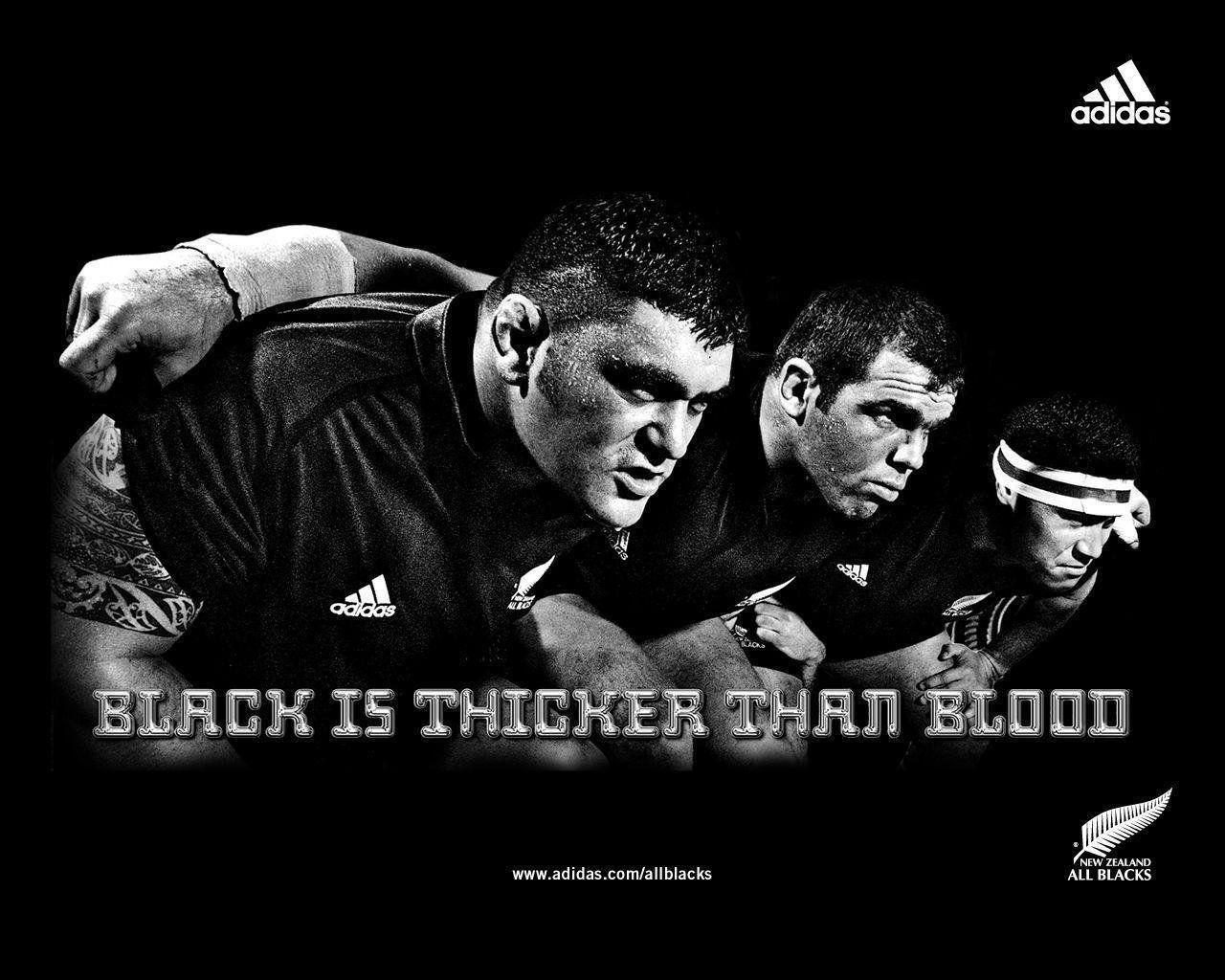 New Zealand All Blacks Rugby Team by Adidas Wallpaper for Phone