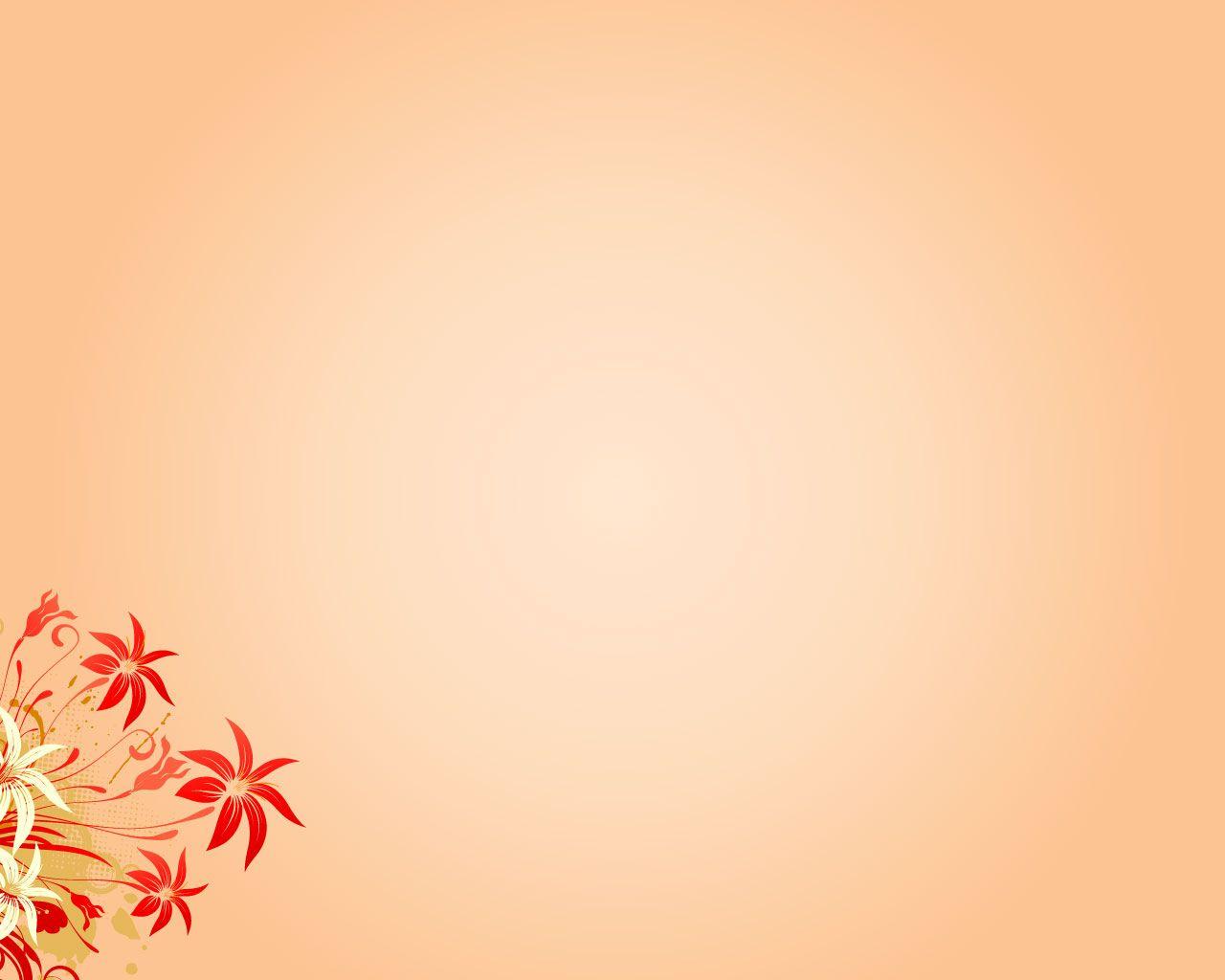 Free Simple Flower Background For PowerPoint PPT