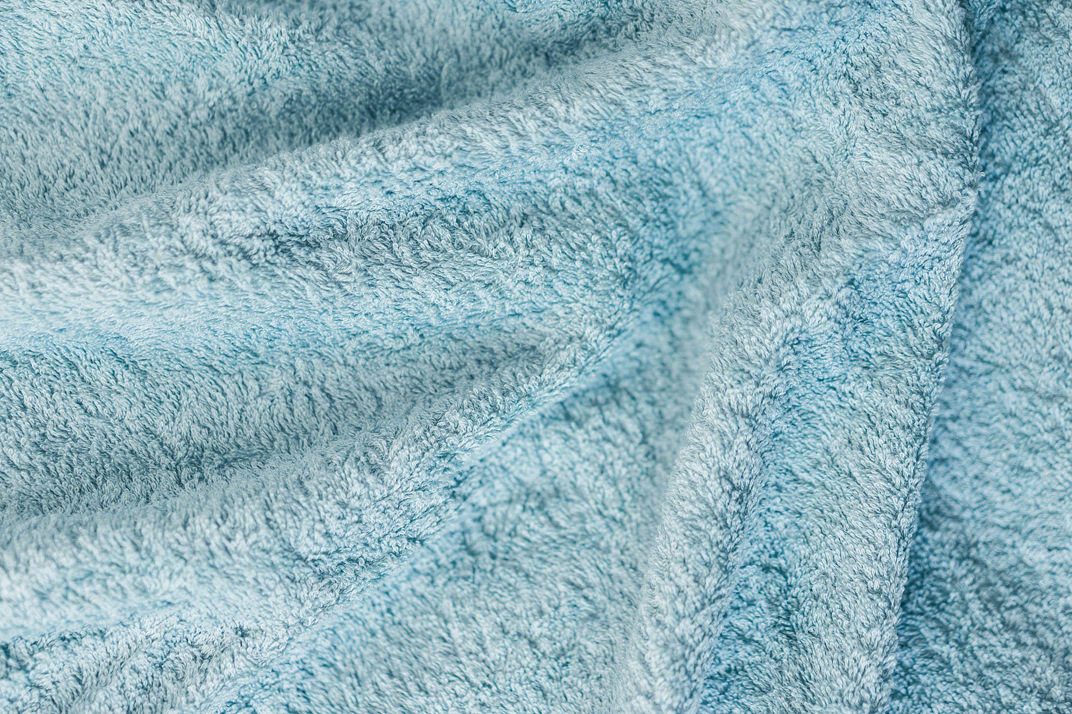 Soft Cotton Blue Towel Close Up Background Free Download