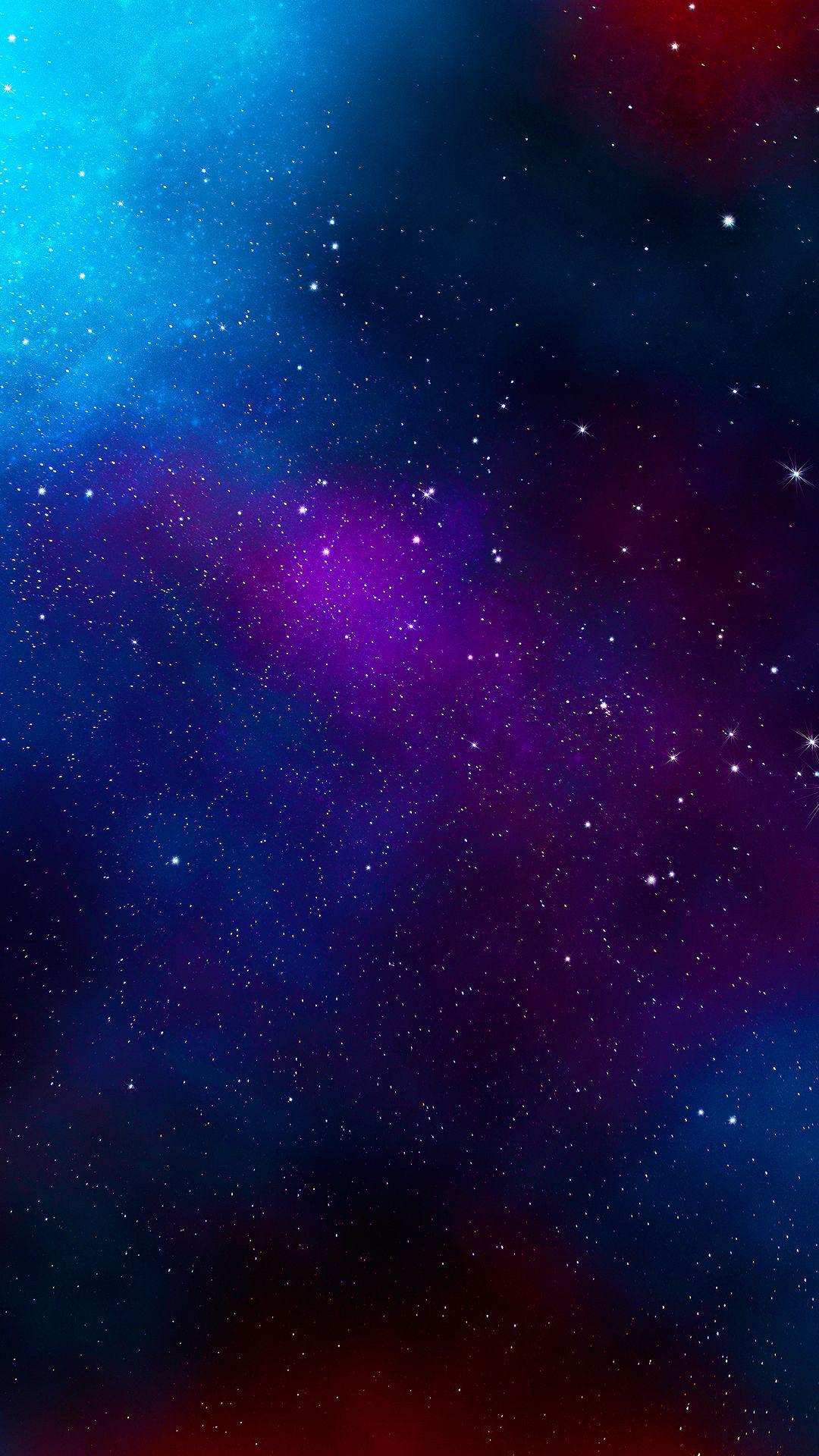 Space and glitter blue cloud moon planet purple stars tablet HD  phone wallpaper  Peakpx