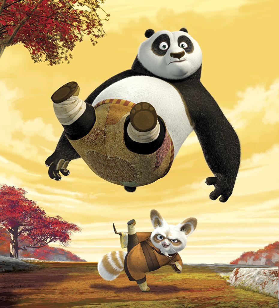 Photo Kung Fu Panda Giant panda Bears Cartoons 3D Graphics Shorts