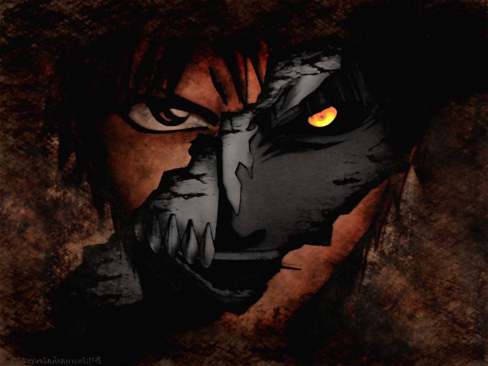 anime, Kurosaki Ichigo, Mask, Bleach, Grunge, Hollow Wallpaper HD / Desktop and Mobile Background