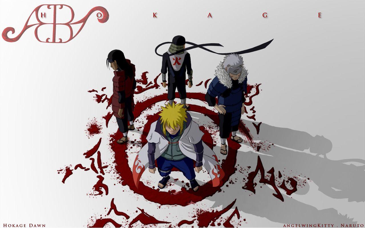 Hashirama Senju Hokage Minato Namikaze Naruto Shippuden Sarutobi