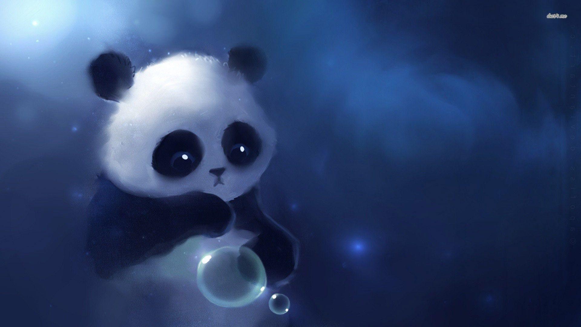 Cute Cartoon Panda Wallpaper 2 HD Wallpaper