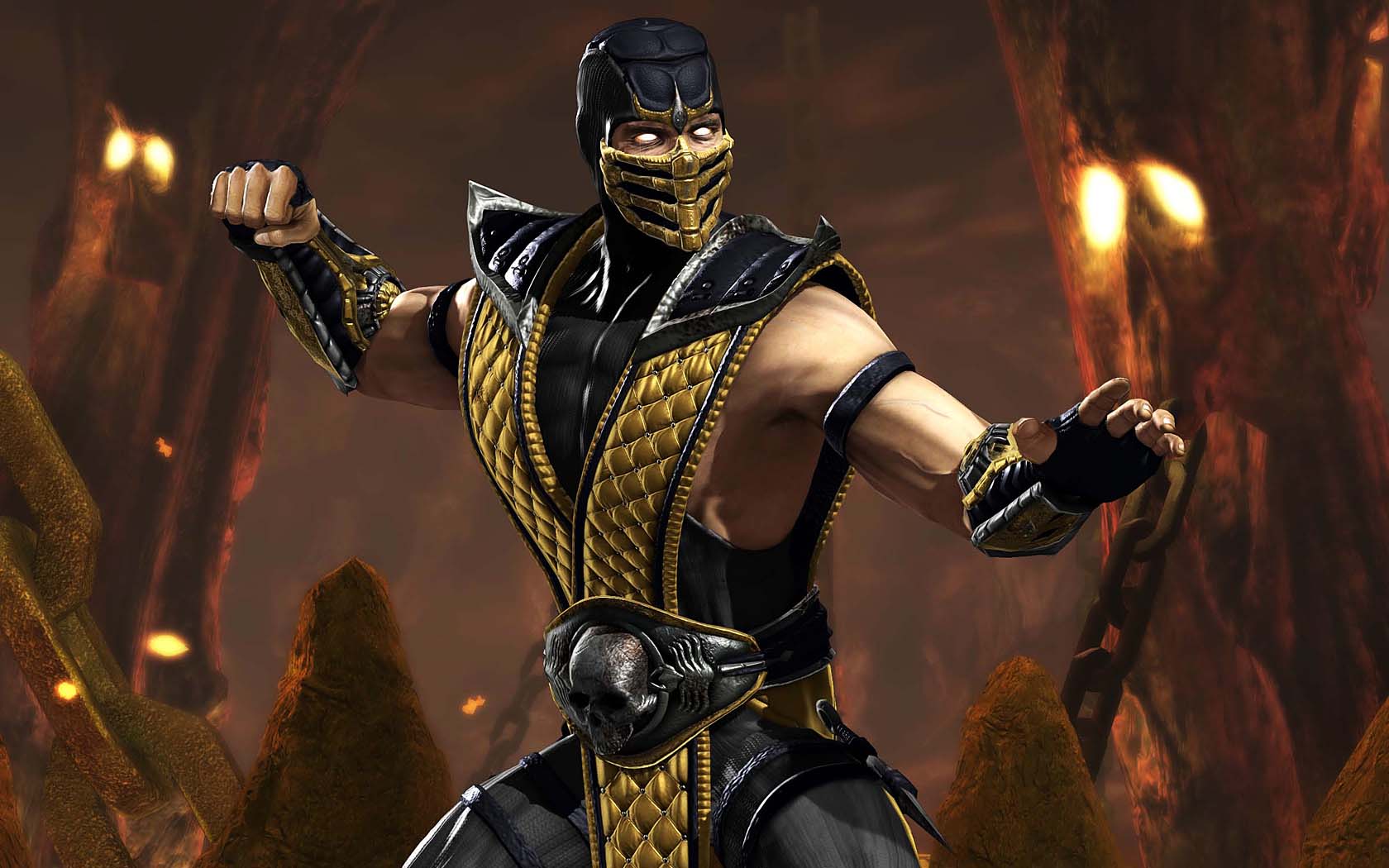 Mortal Kombat MK Vs DC Universe scorpion wallpaper