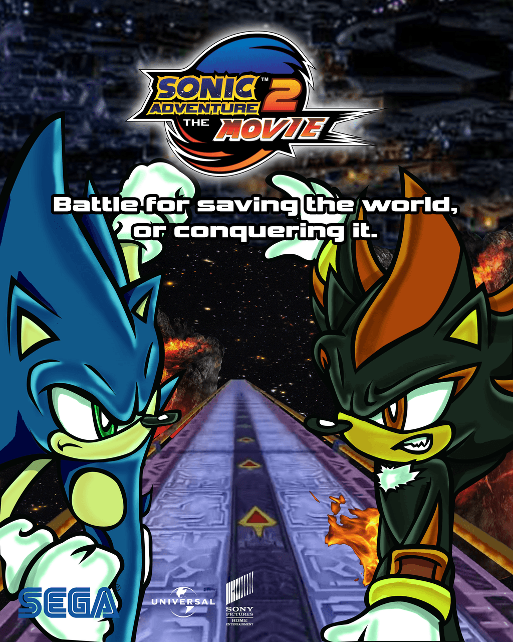 Sonic Adventure 2 The Movie vs Shadow
