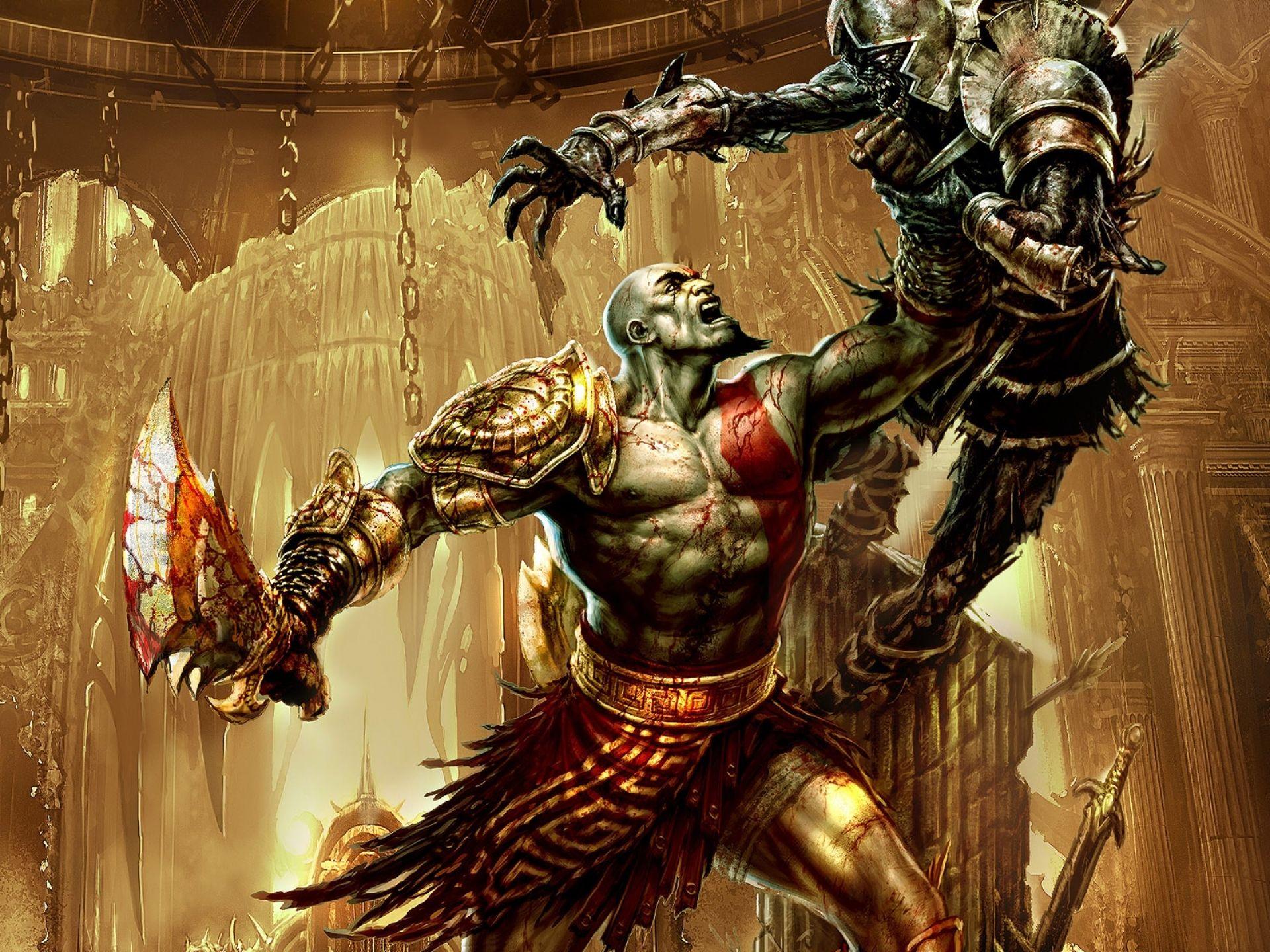 golden kratos Full HD Wallpaper and Background Imagex1440