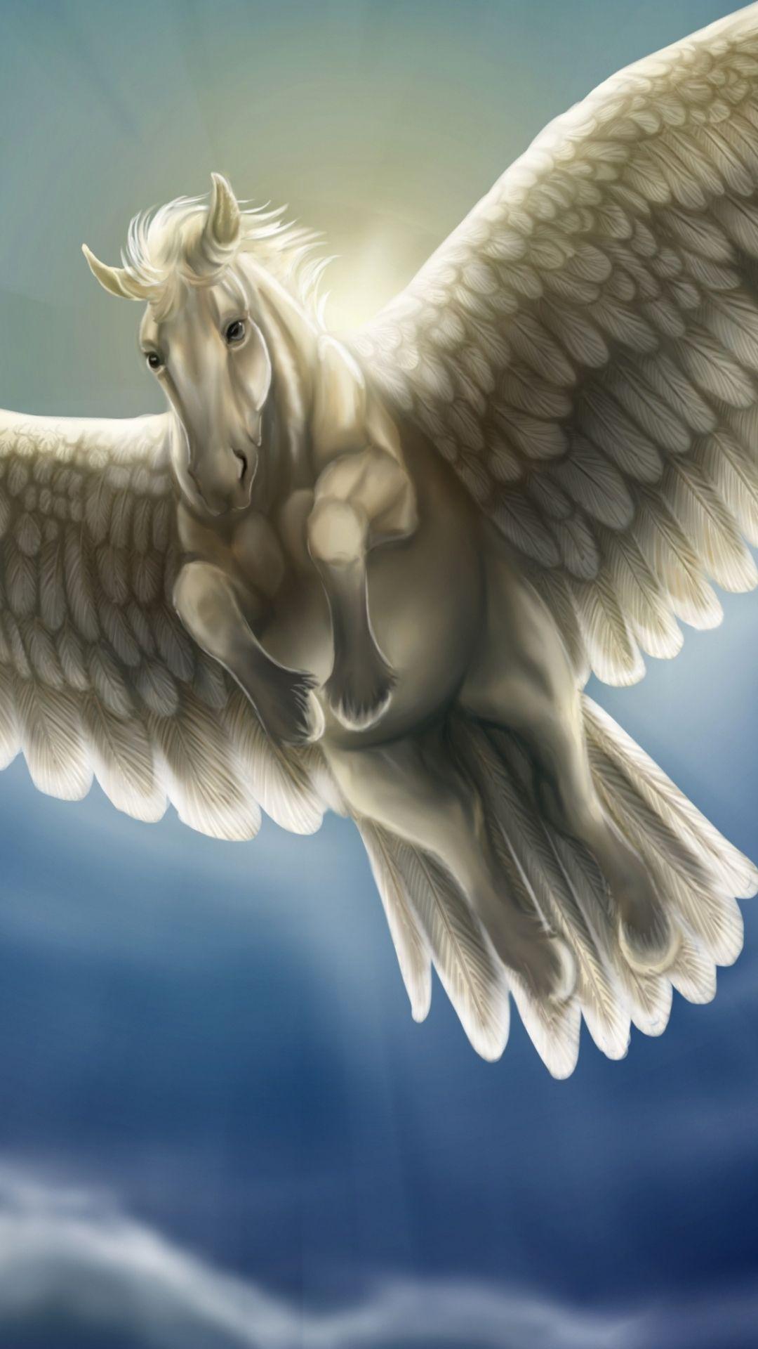 Fantasy Pegasus (1080x1920) Wallpaper