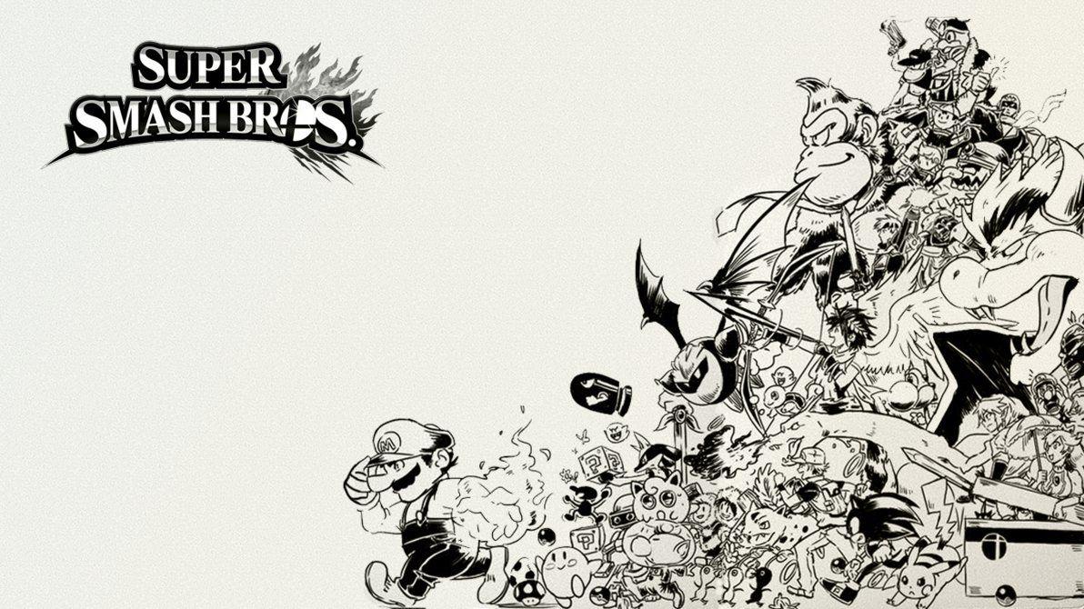 Super Smash Bros Sketch Wallpaper