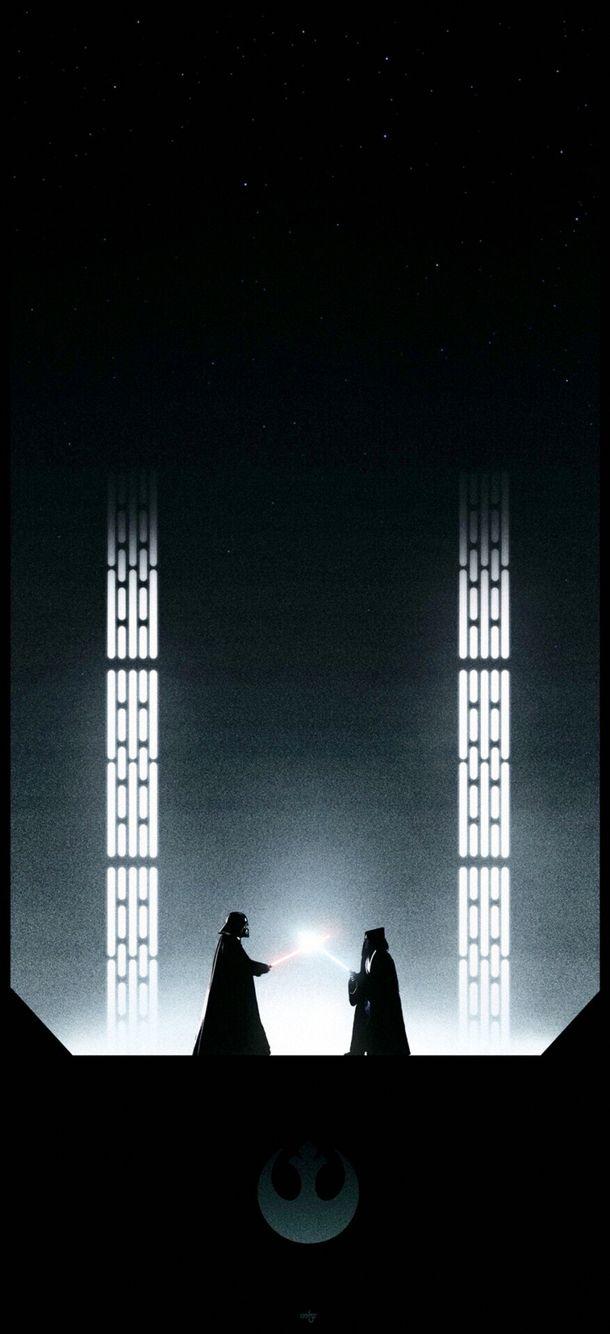 Star Wars Darth Vader And Obi Wan Combat IPhone 6 Wallpaper