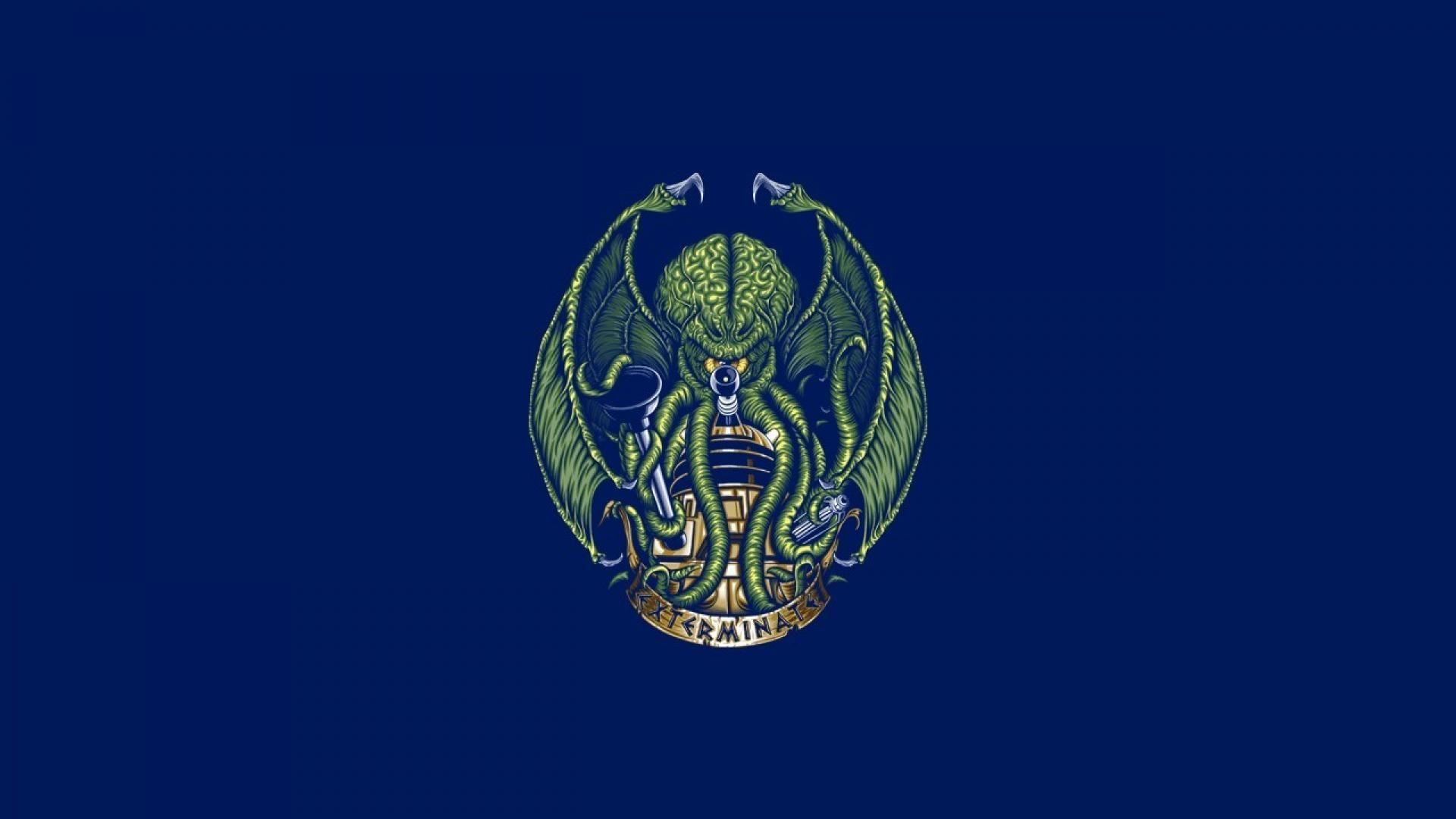 Cthulhu dalek hp lovecraft doctor who crossovers wallpaper